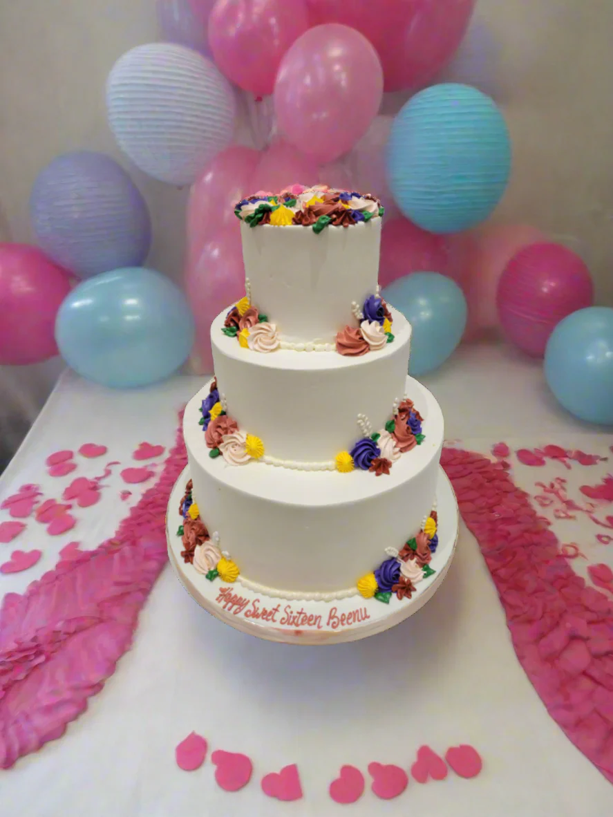 Beenu Sweet Sixteen Tiered Cake - Image 2