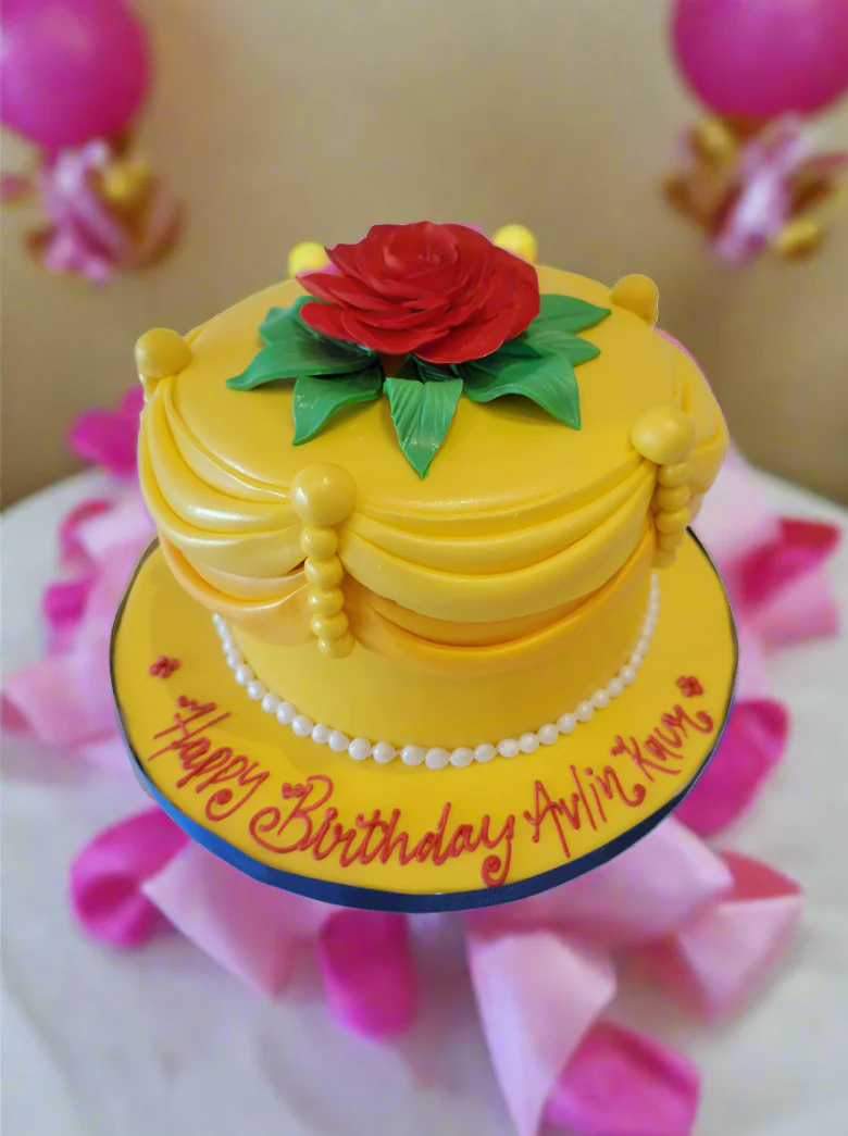 Belle Princess Fondant Cake - Image 3