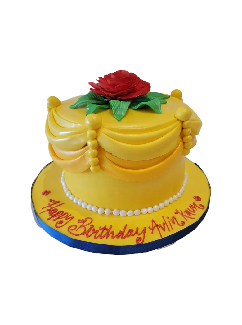 Belle Princess Fondant Cake - Image 6