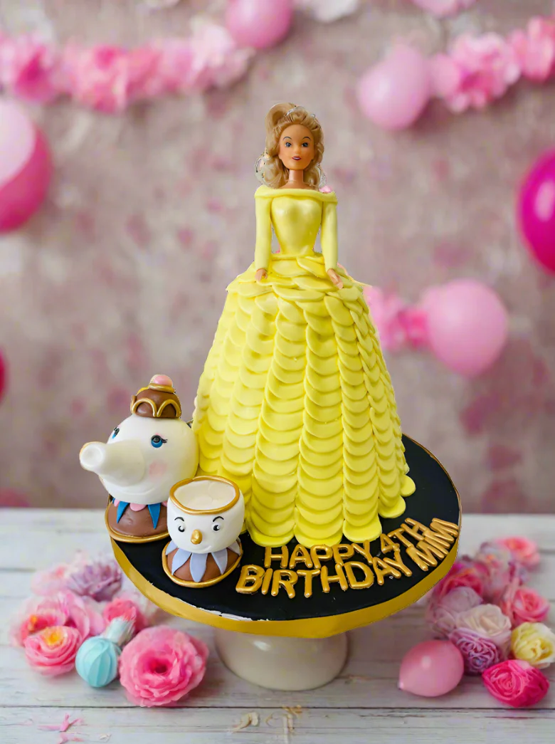 Belle Tea Pot Fondant Cake - Image 2
