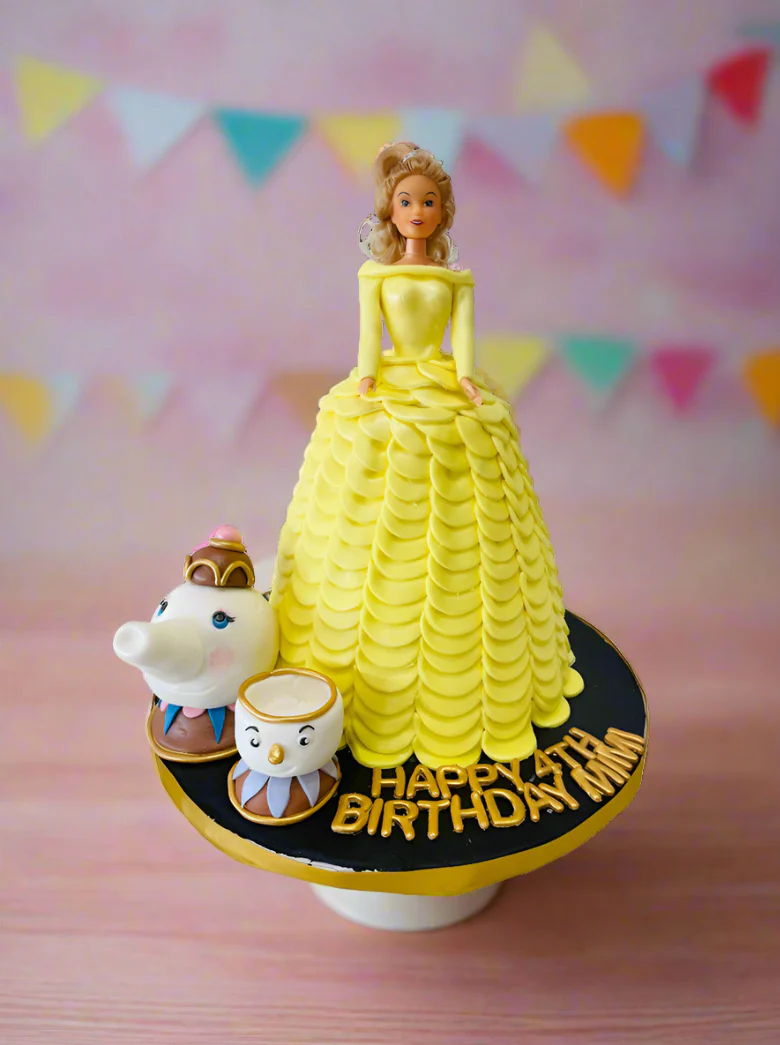 Belle Tea Pot Fondant Cake - Image 5