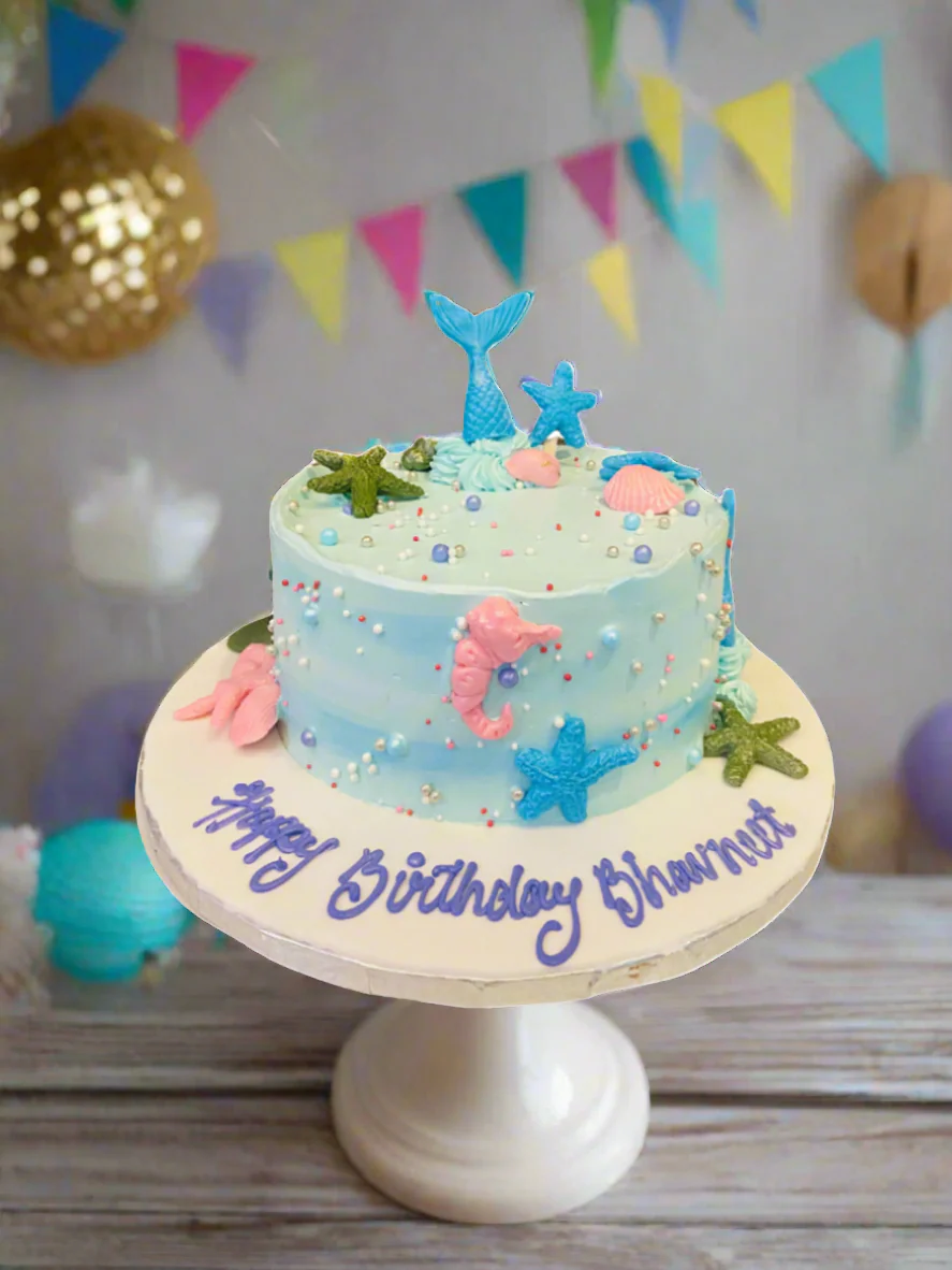 Bhavneet Mermaid Cream Cake - Image 2