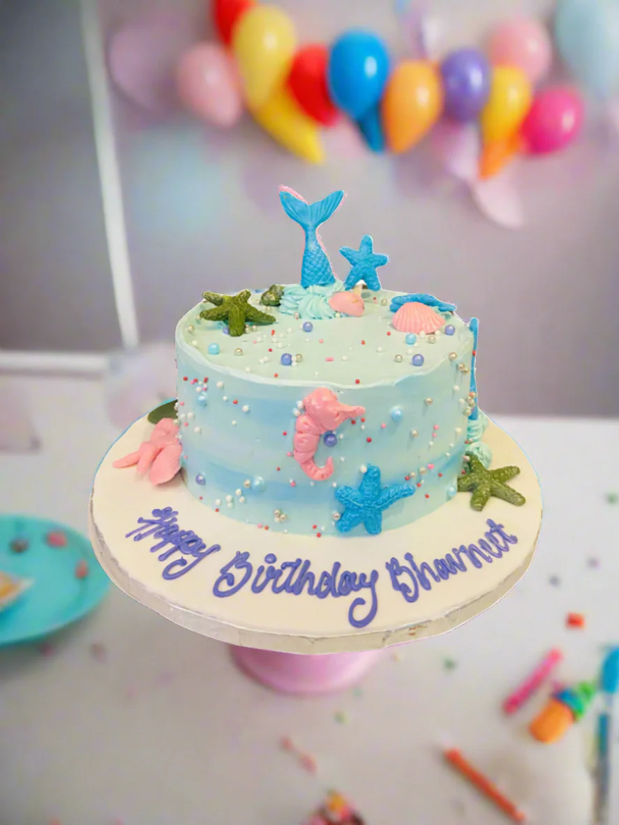 Bhavneet Mermaid Cream Cake - Image 3