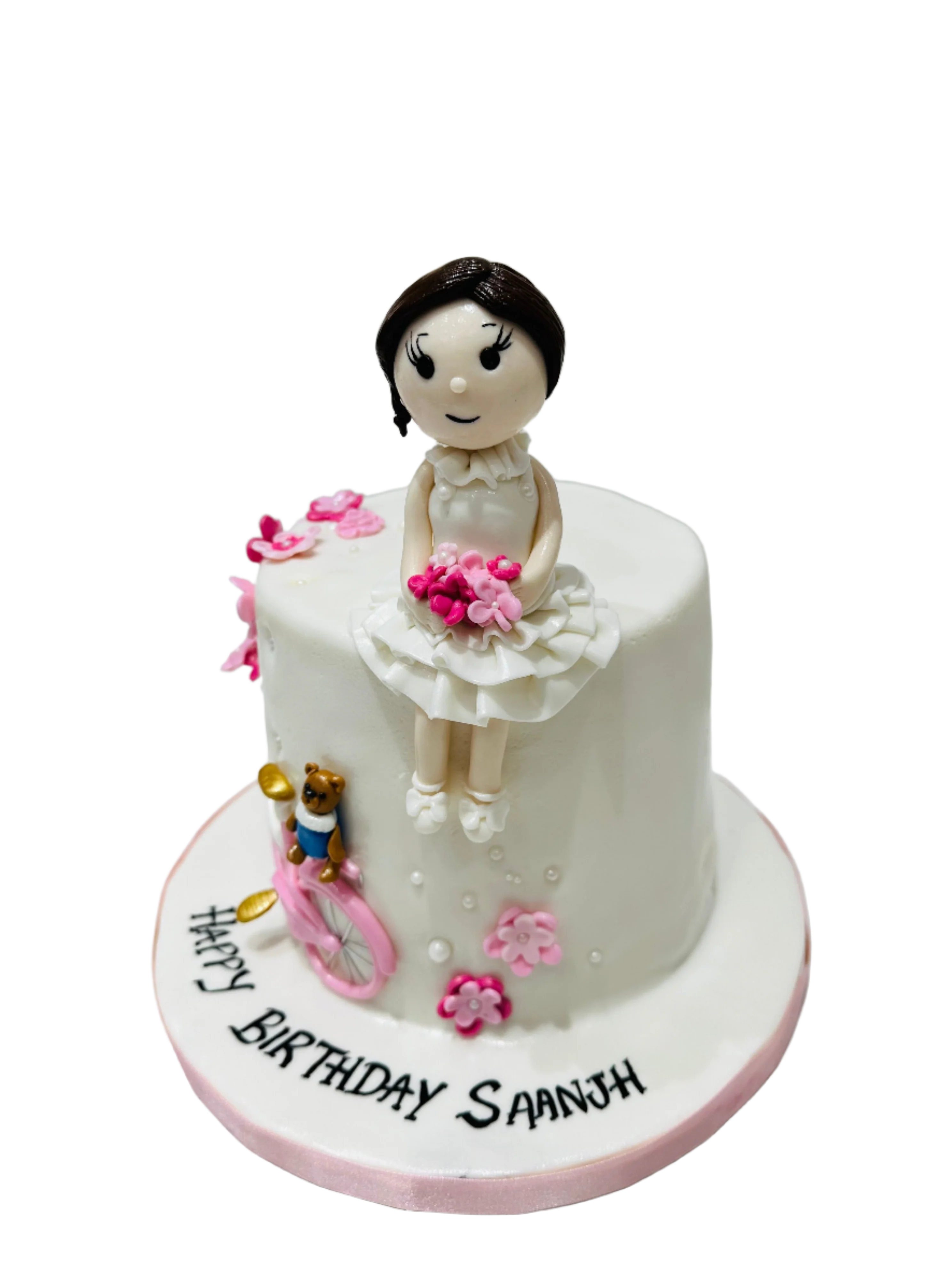 Bike Theme Fondant Cake