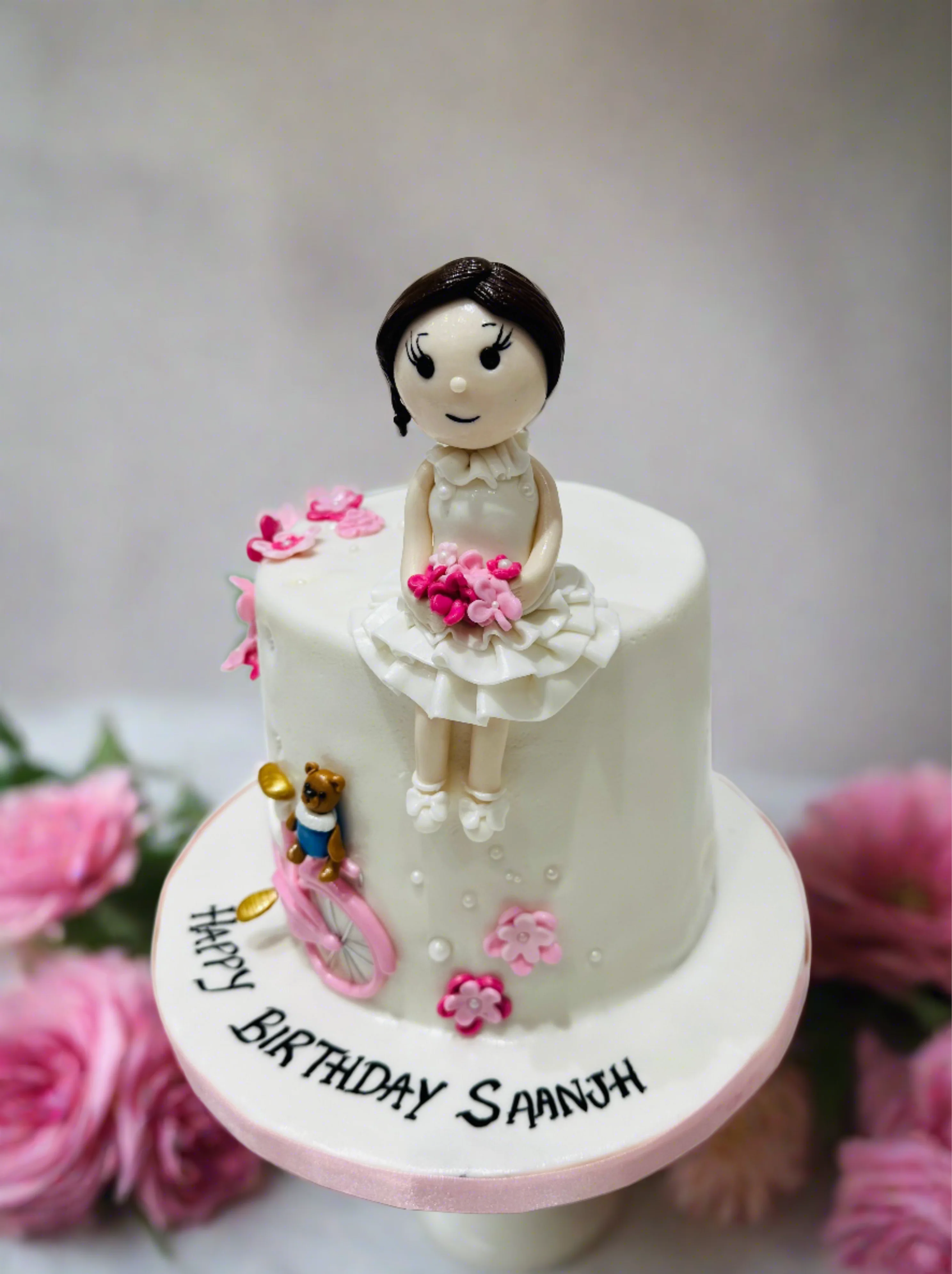 Bike Theme Fondant Cake - Image 3