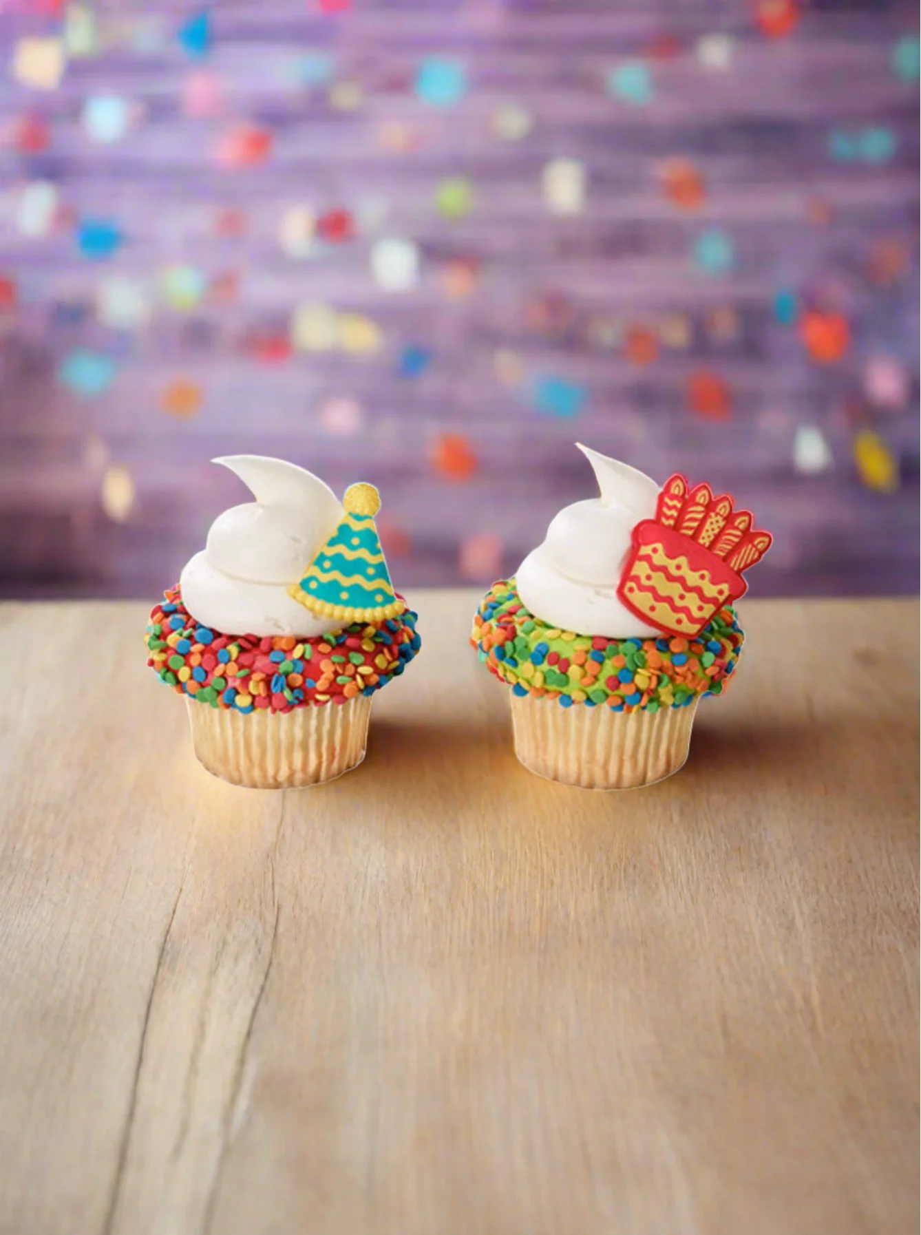 Birthday Hat & Cake Cupcakes - (Pack of 6) - Image 2