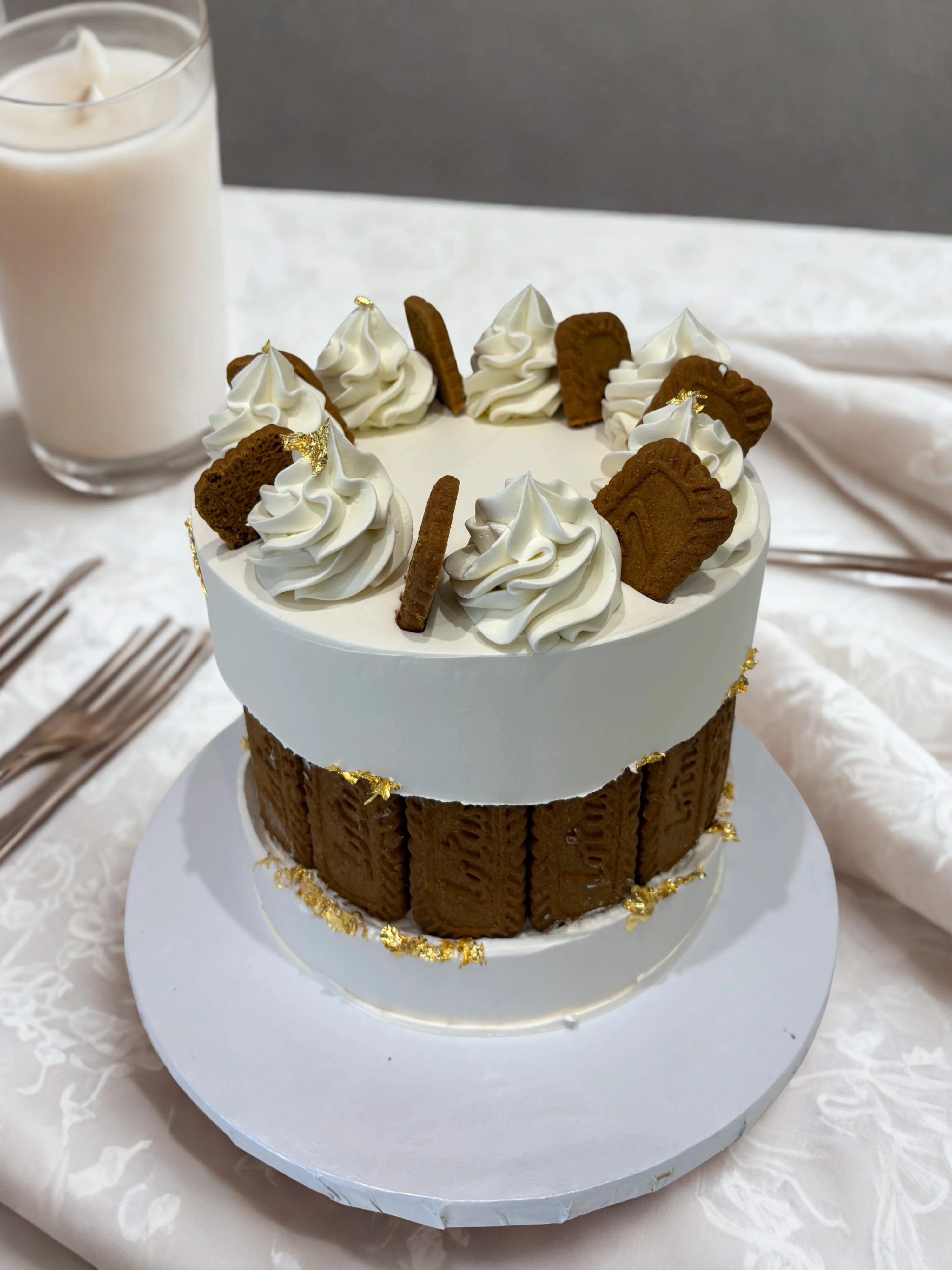 Biscoff Ivory Cream Cake - Image 3