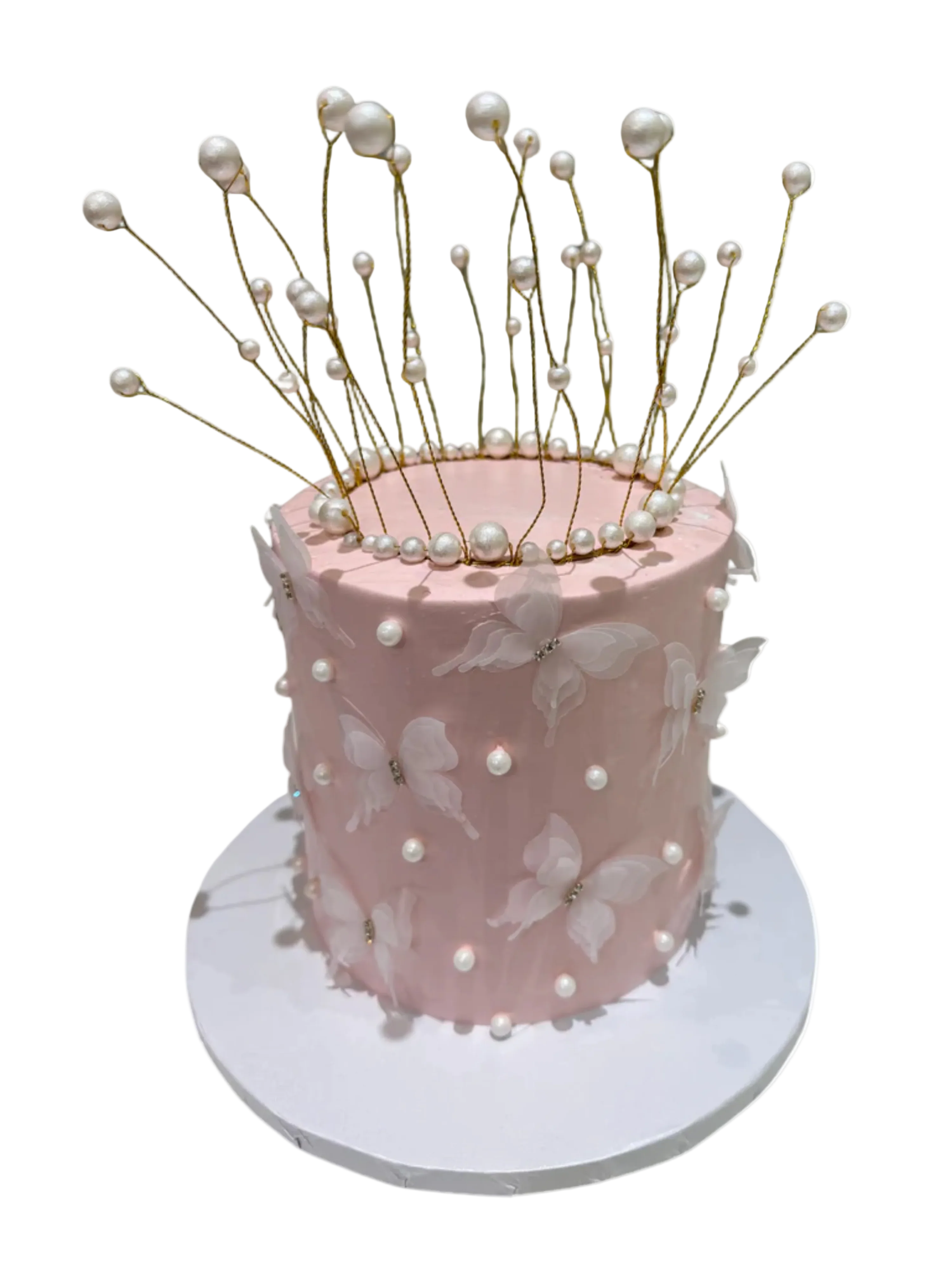 Butterflies & Pearls Dream Cake