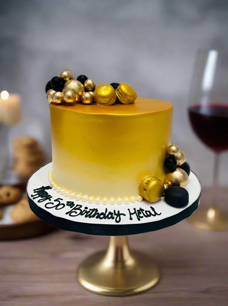 Black Golden Jubilee Cake - Image 3