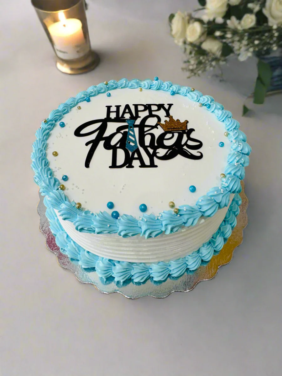 Blue Father's Day Cake - Image 4
