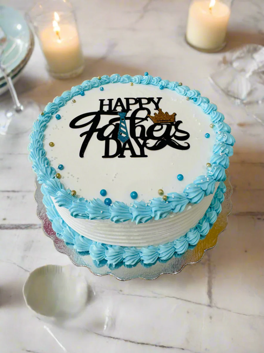 Blue Father's Day Cake - Image 5