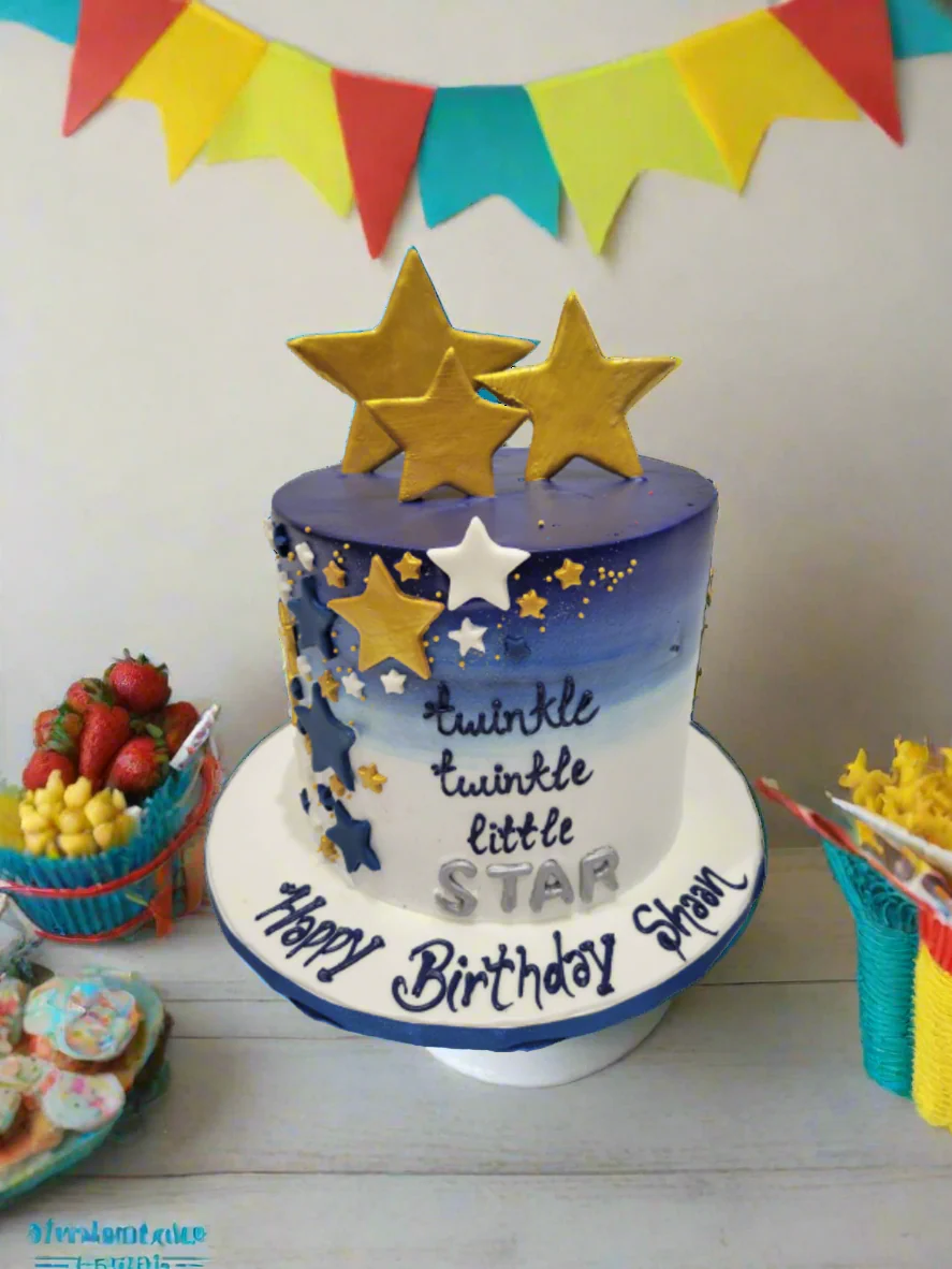 Blue Star Cake - Image 3