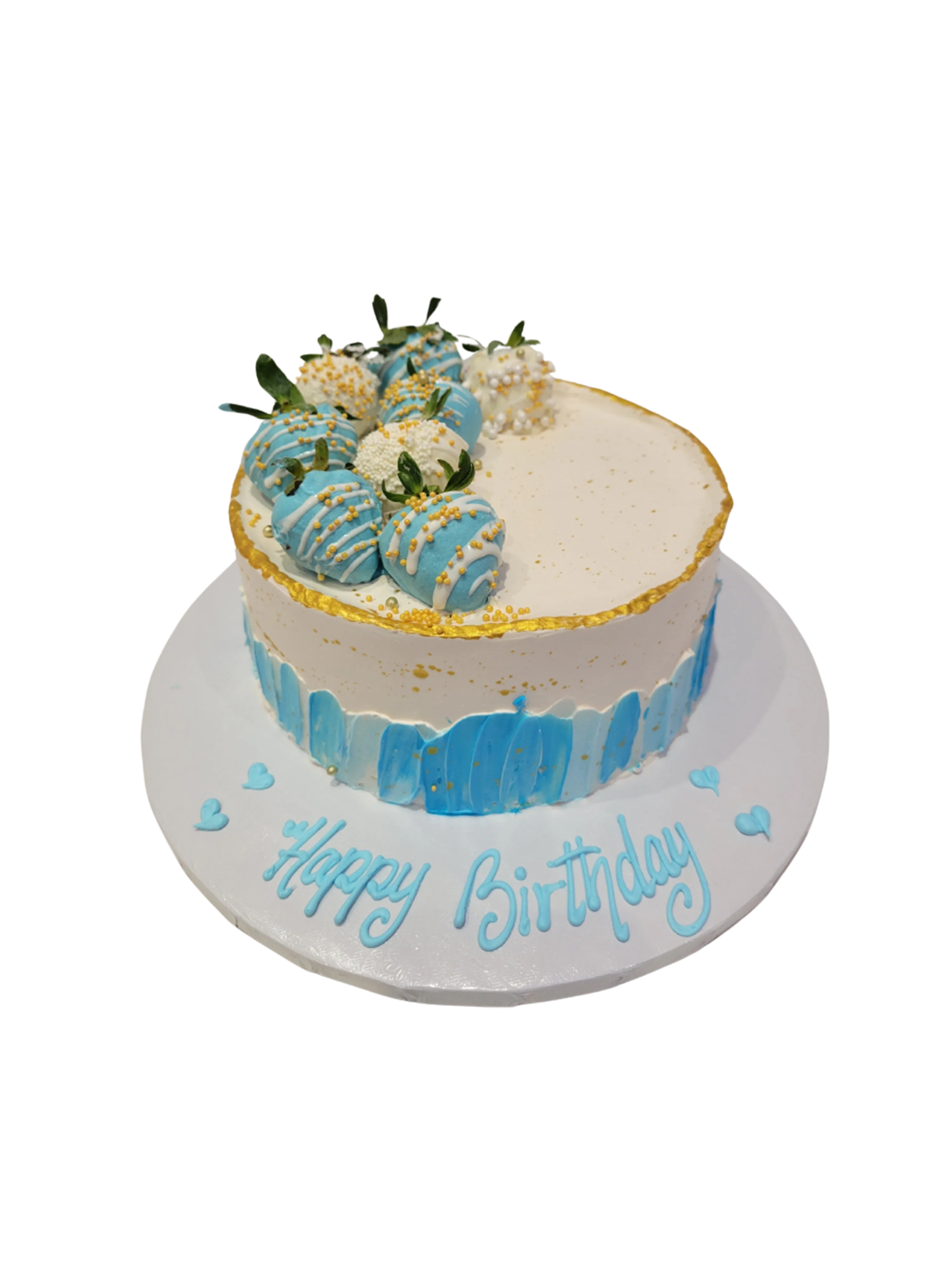 Blue Strawberry Cake