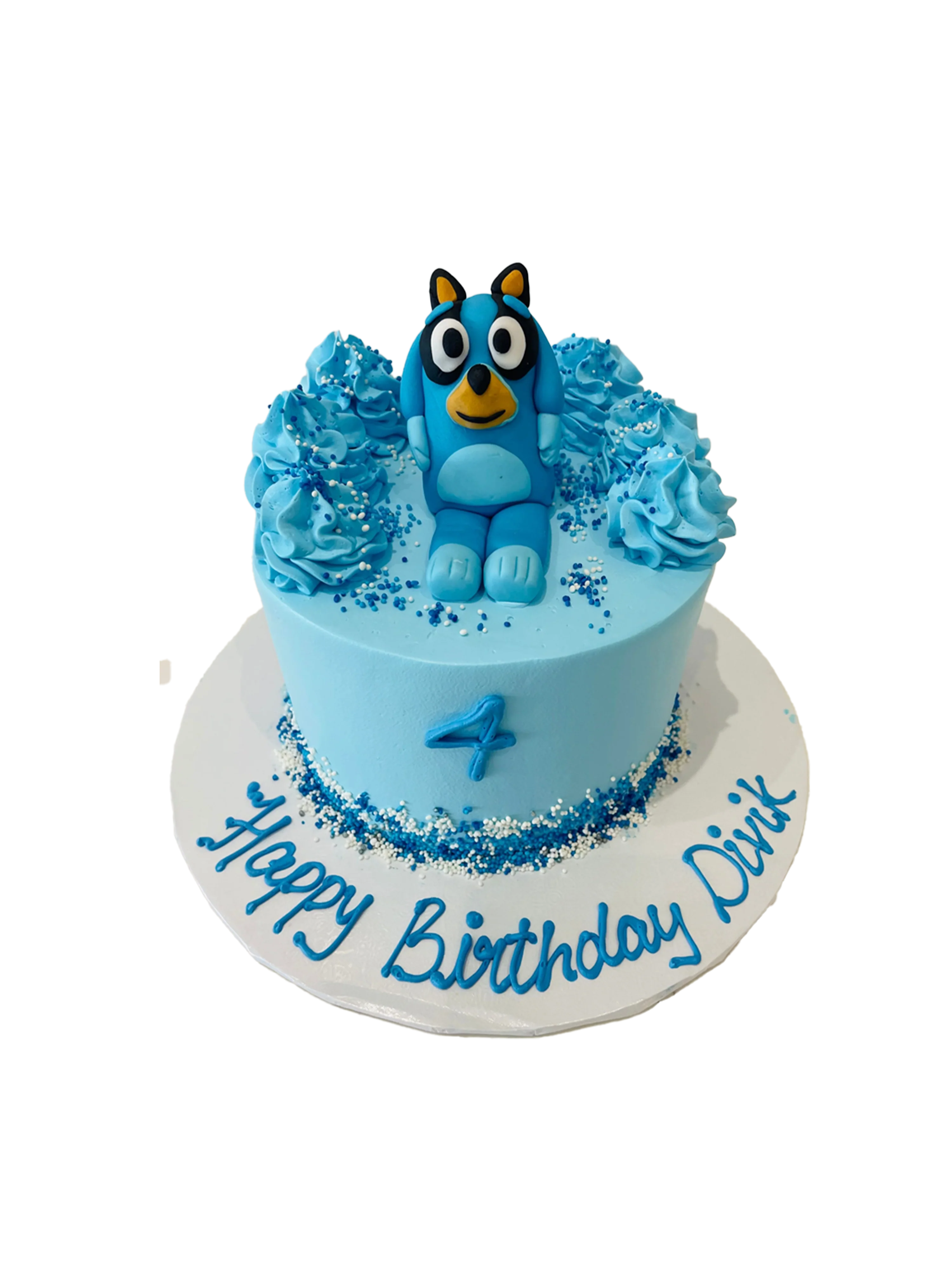 Bluey Cream Cake
