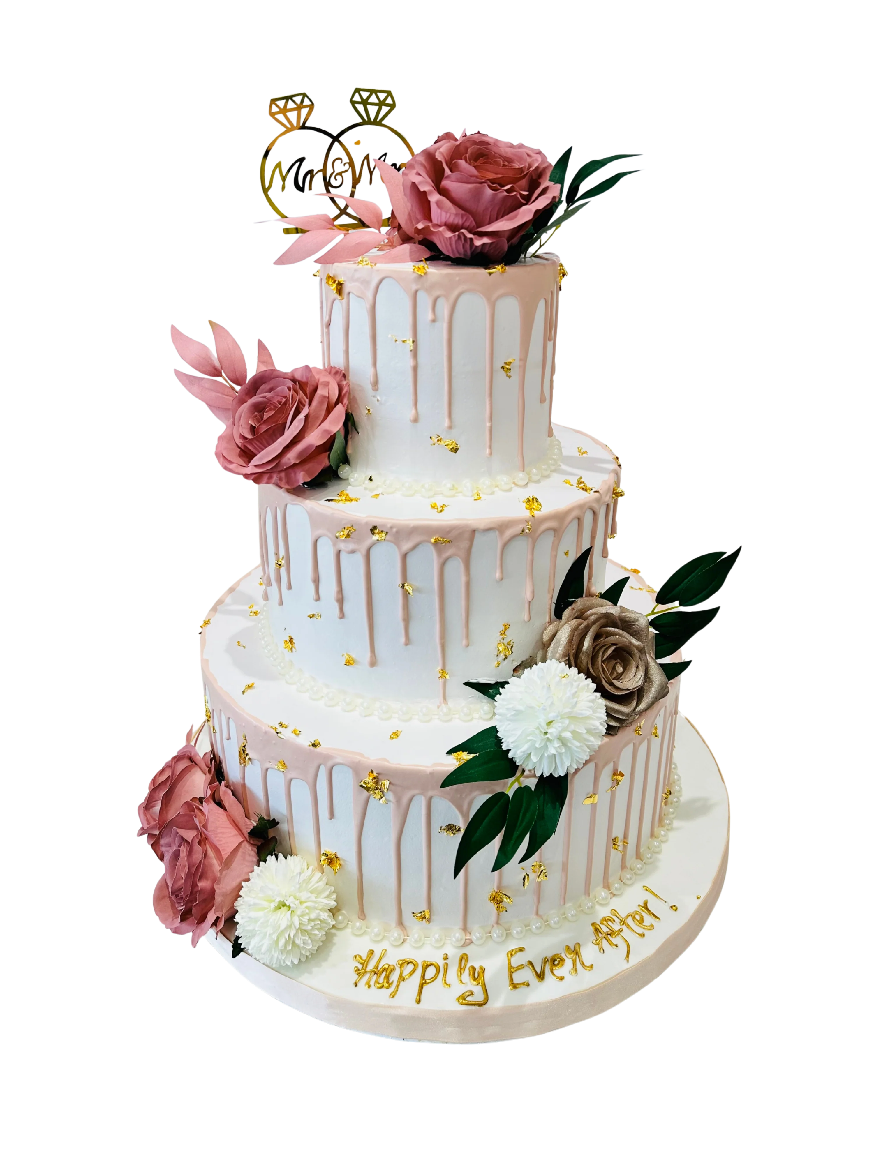 Blush Love Drip Cake