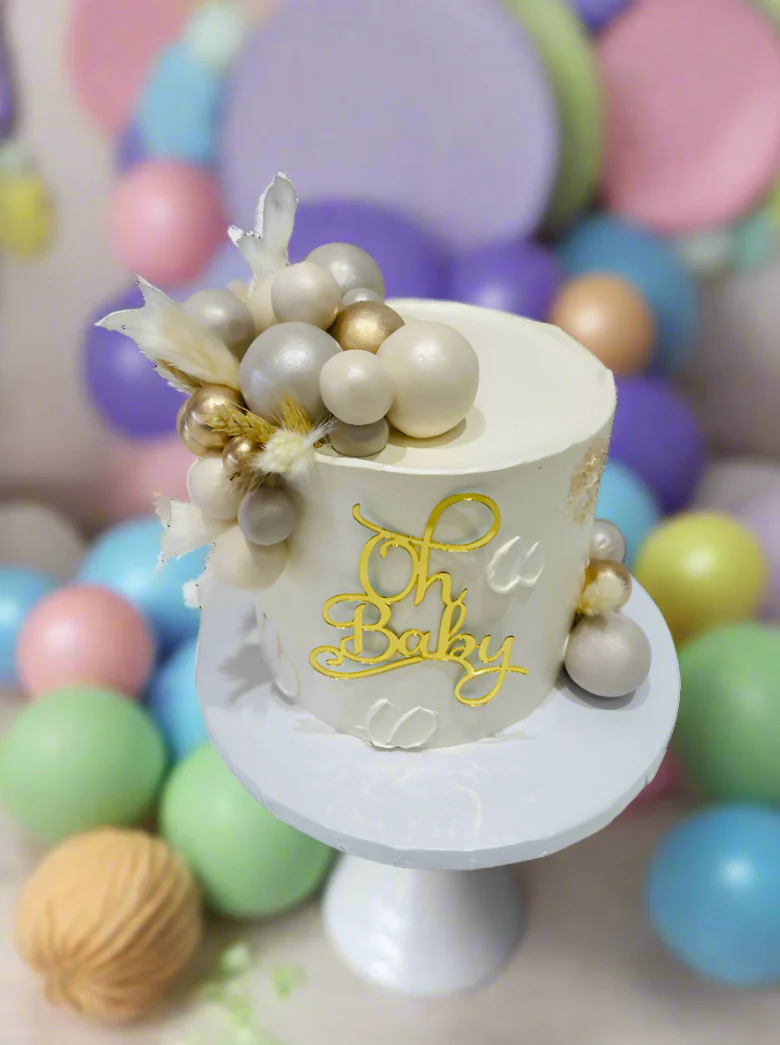 Boho Baby Shower Cake - Image 4