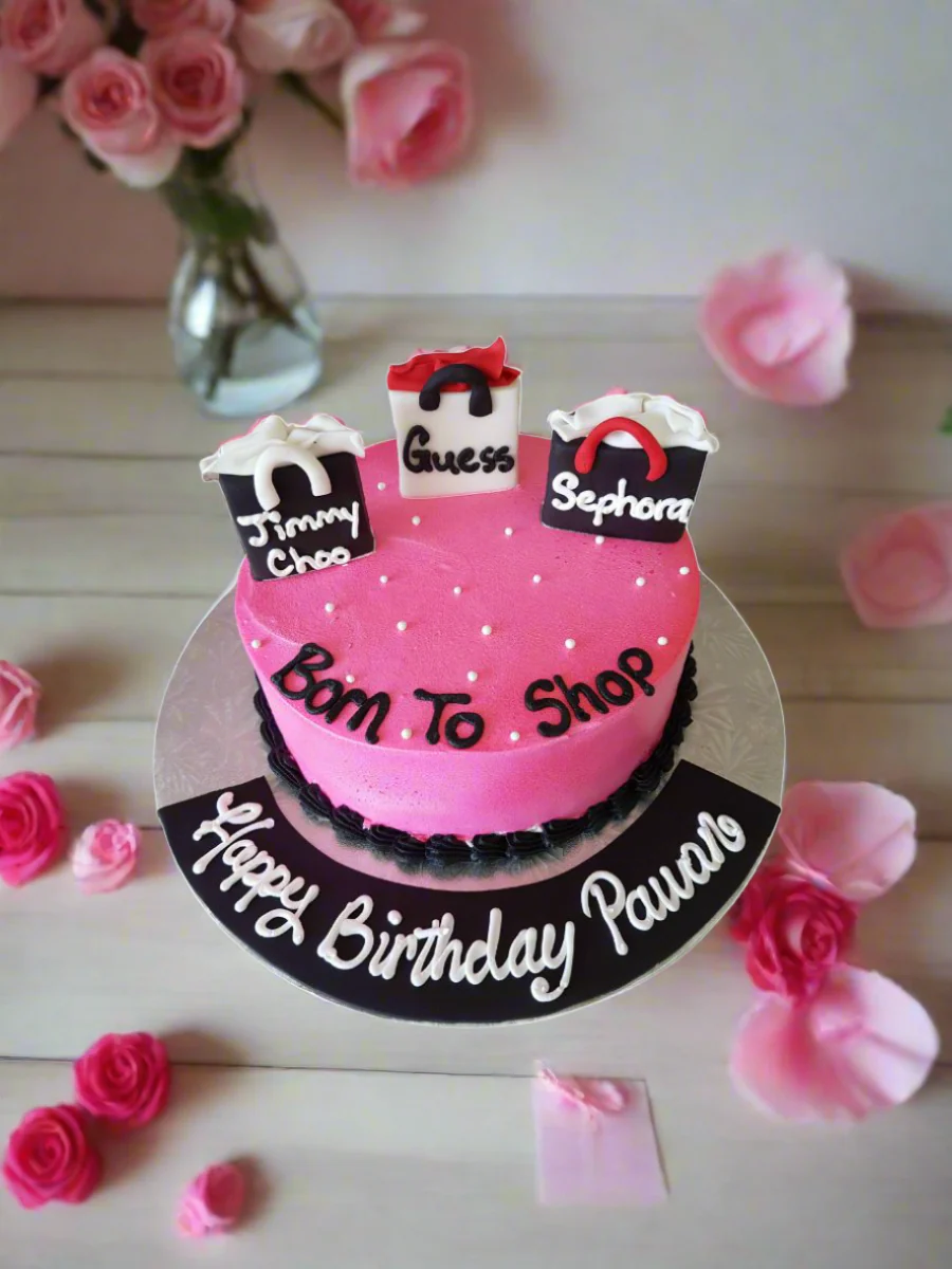 Born To Shop Bag Birthday Cake - Image 2