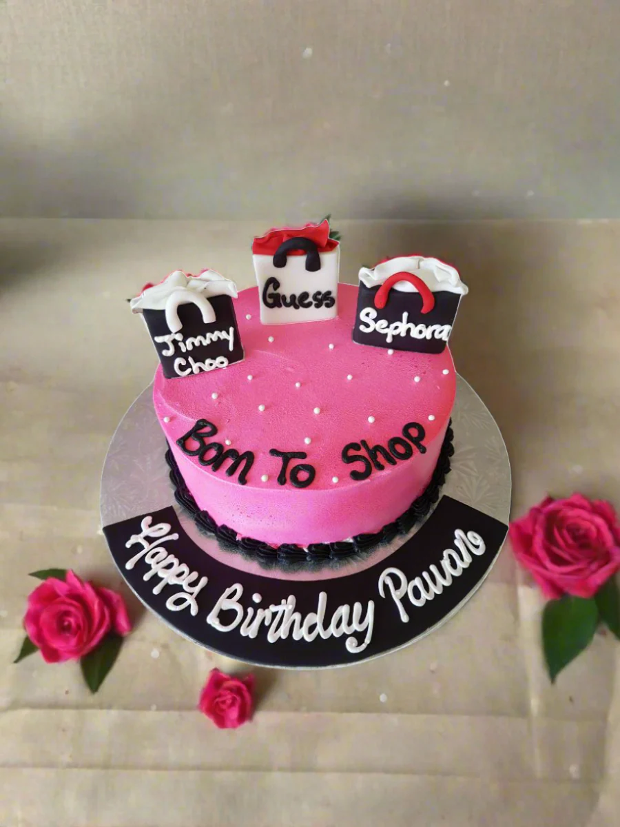 Born To Shop Bag Birthday Cake - Image 3