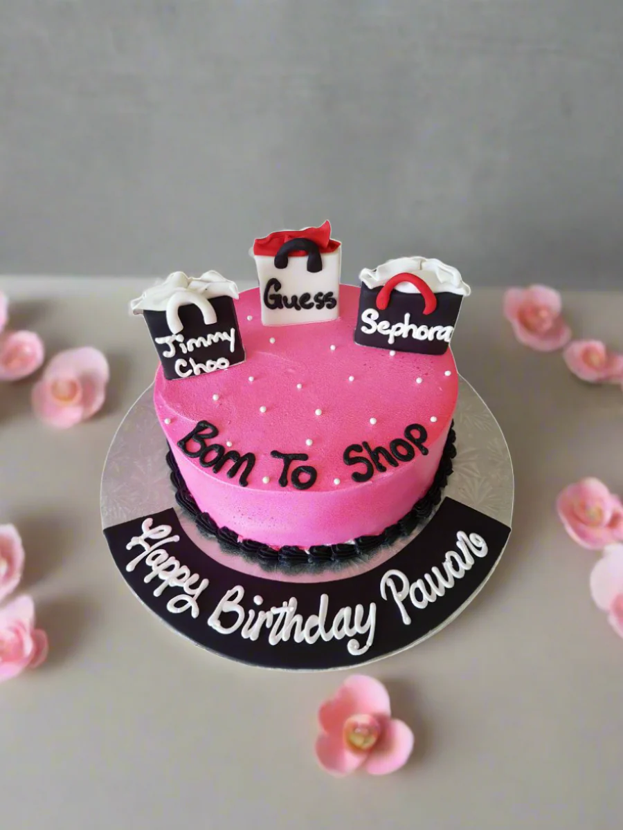 Born To Shop Bag Birthday Cake - Image 4