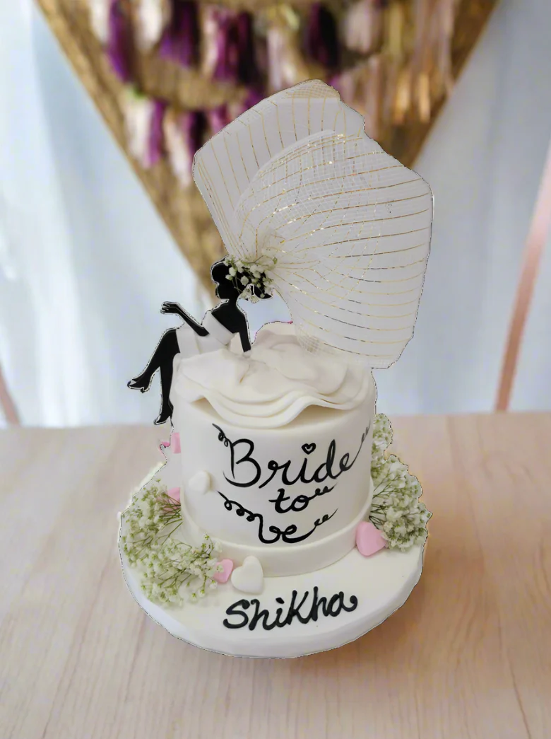 Bride To Be Fondant Cake - Image 4