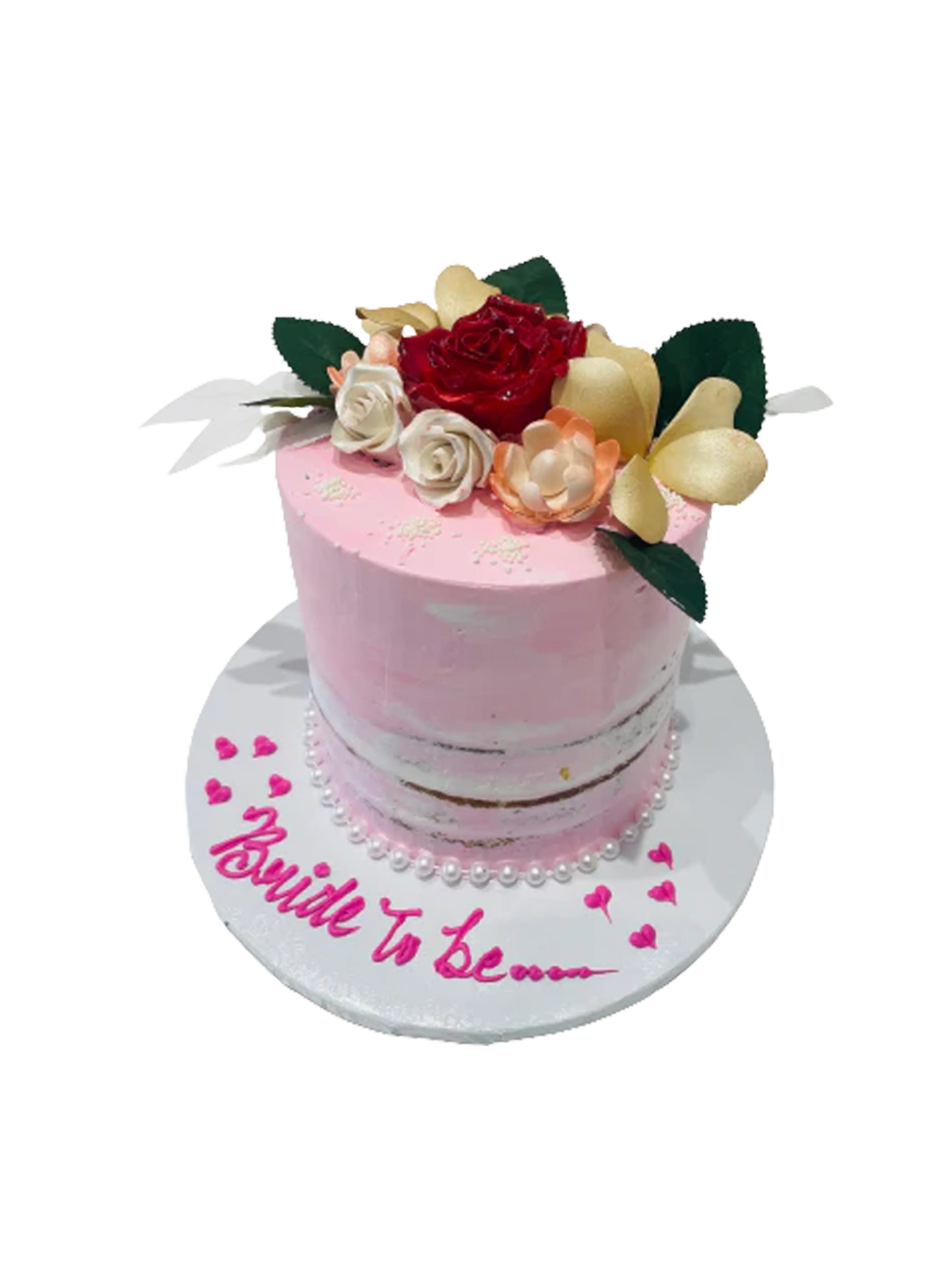 Bride To Be Naked Flower Cake