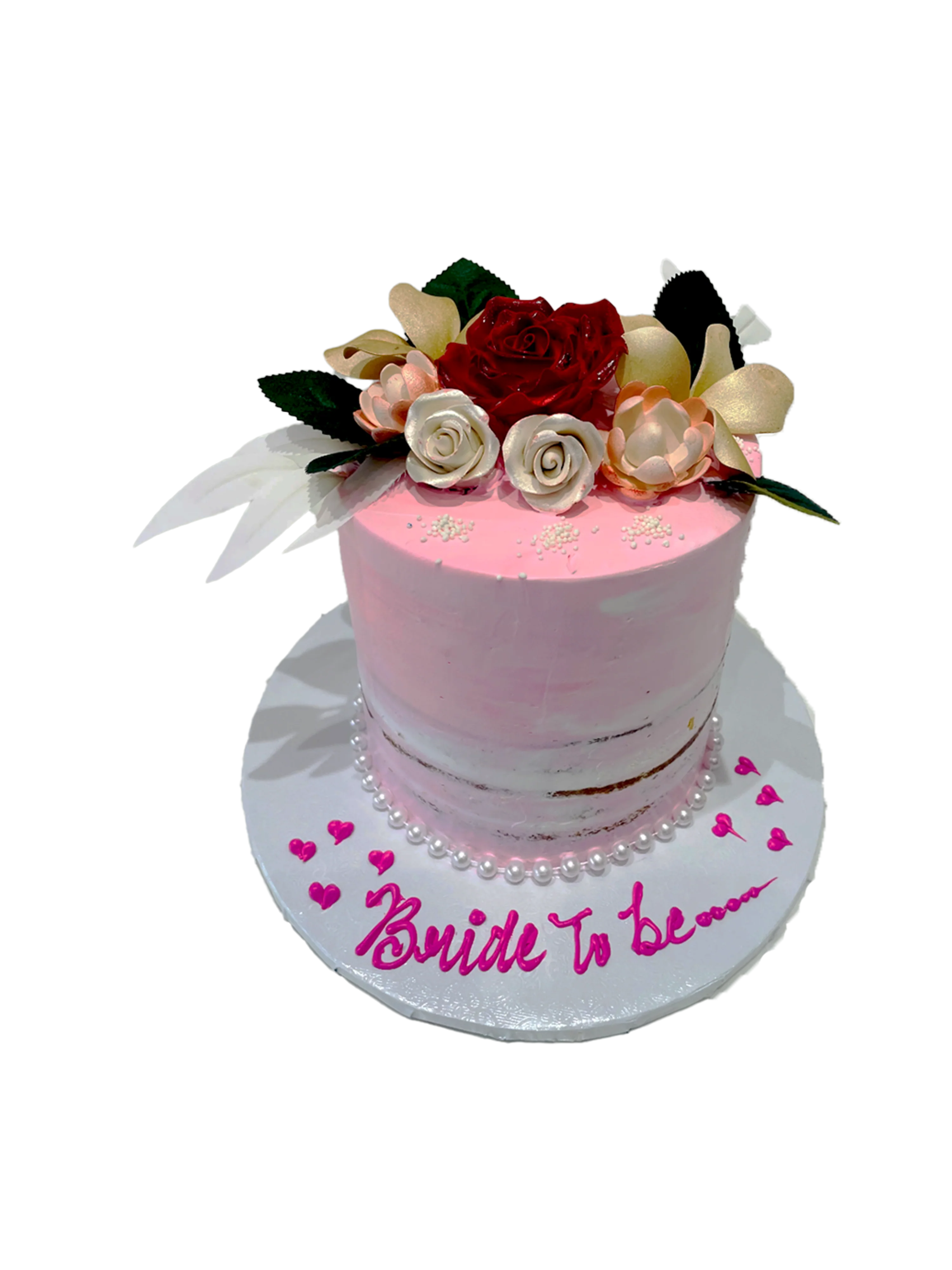 Bride To Be Naked Flower Cake - Image 4