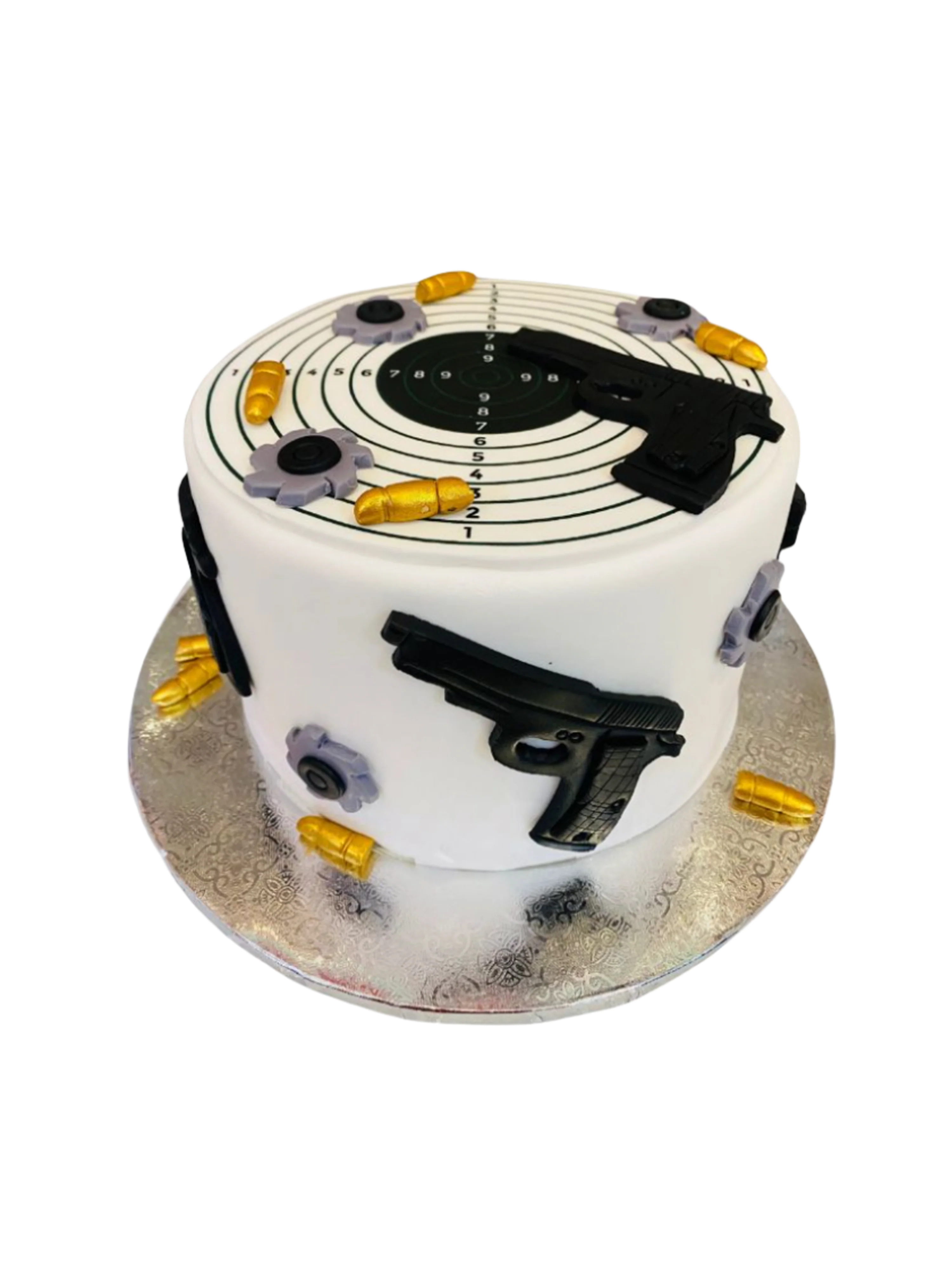 Bullet Gun Fondant Cake