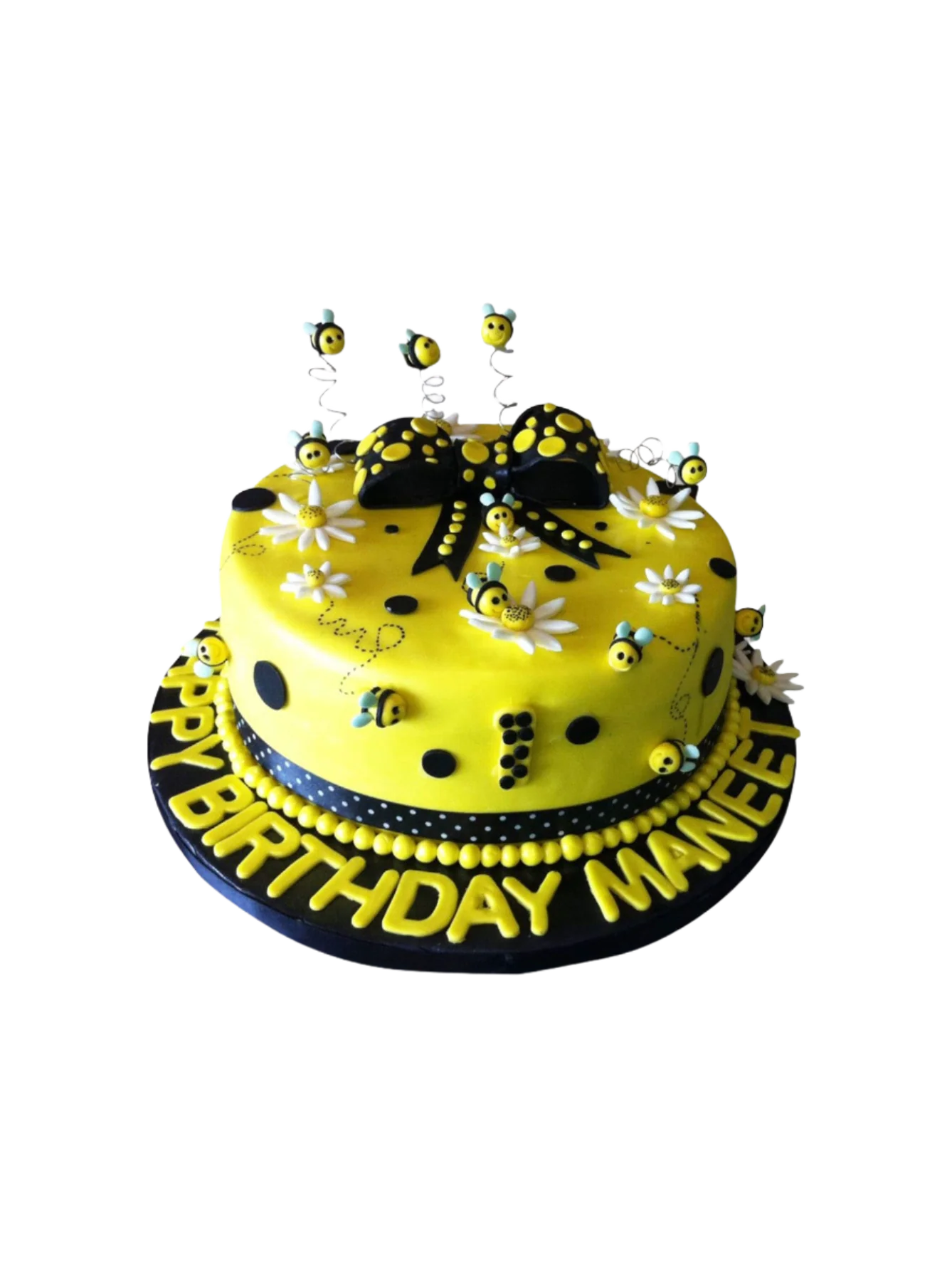 Bumble Bee Fondant Cake