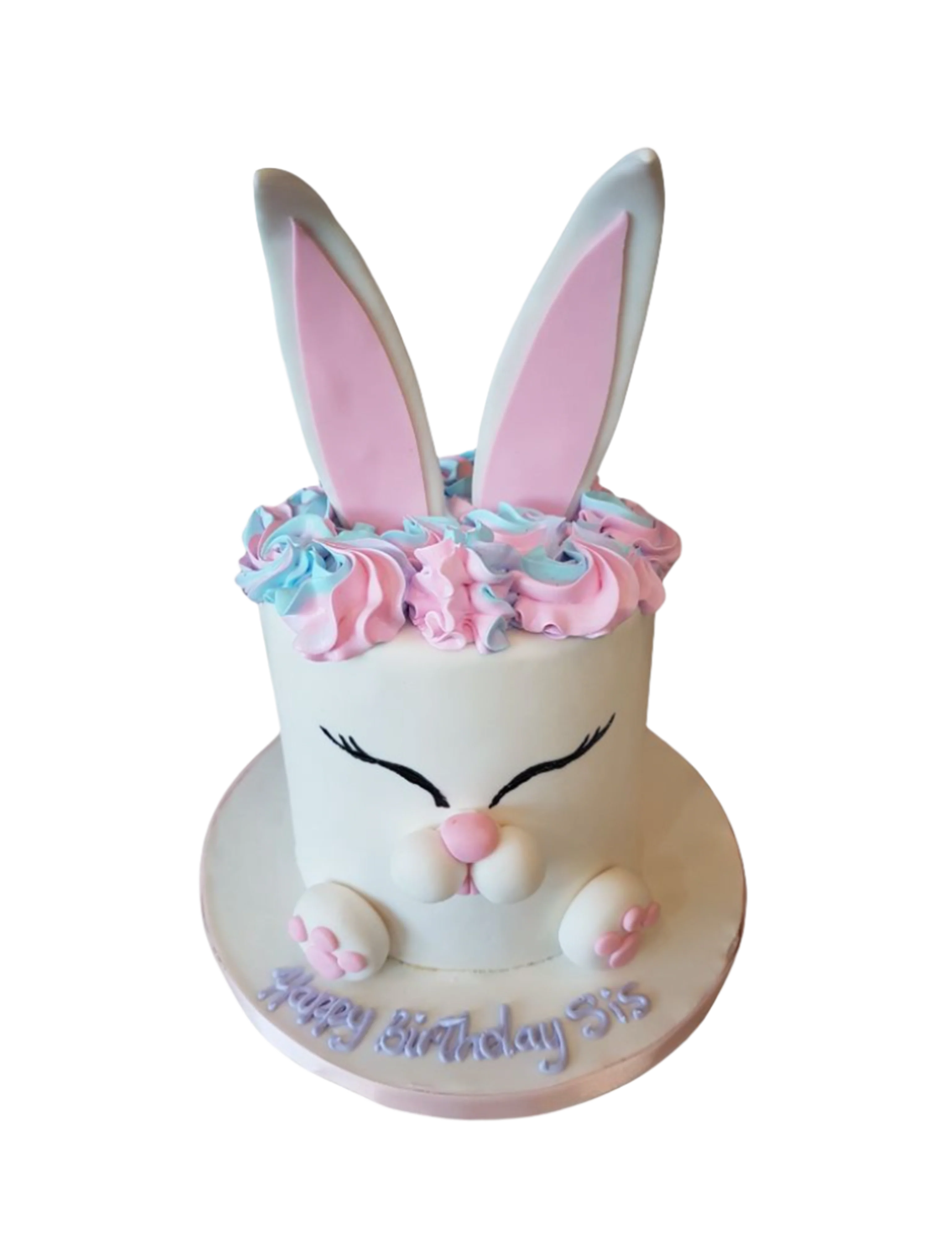 Bunny Fondant Birthday Cake