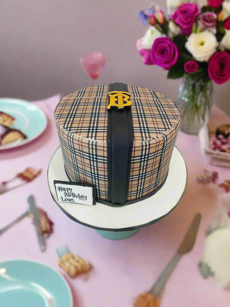 Burberry Fondant Cake - Image 3