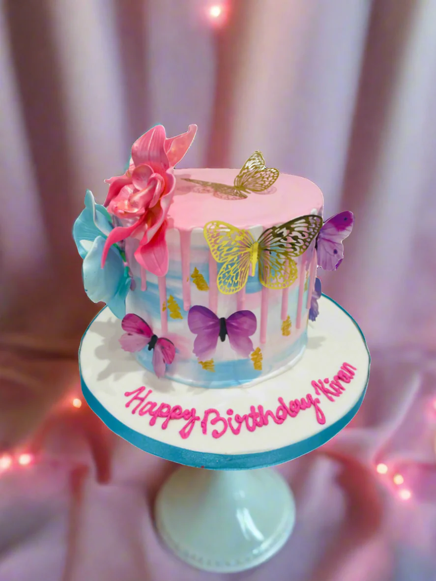 Butterfly Spring Theme Cake - Image 2
