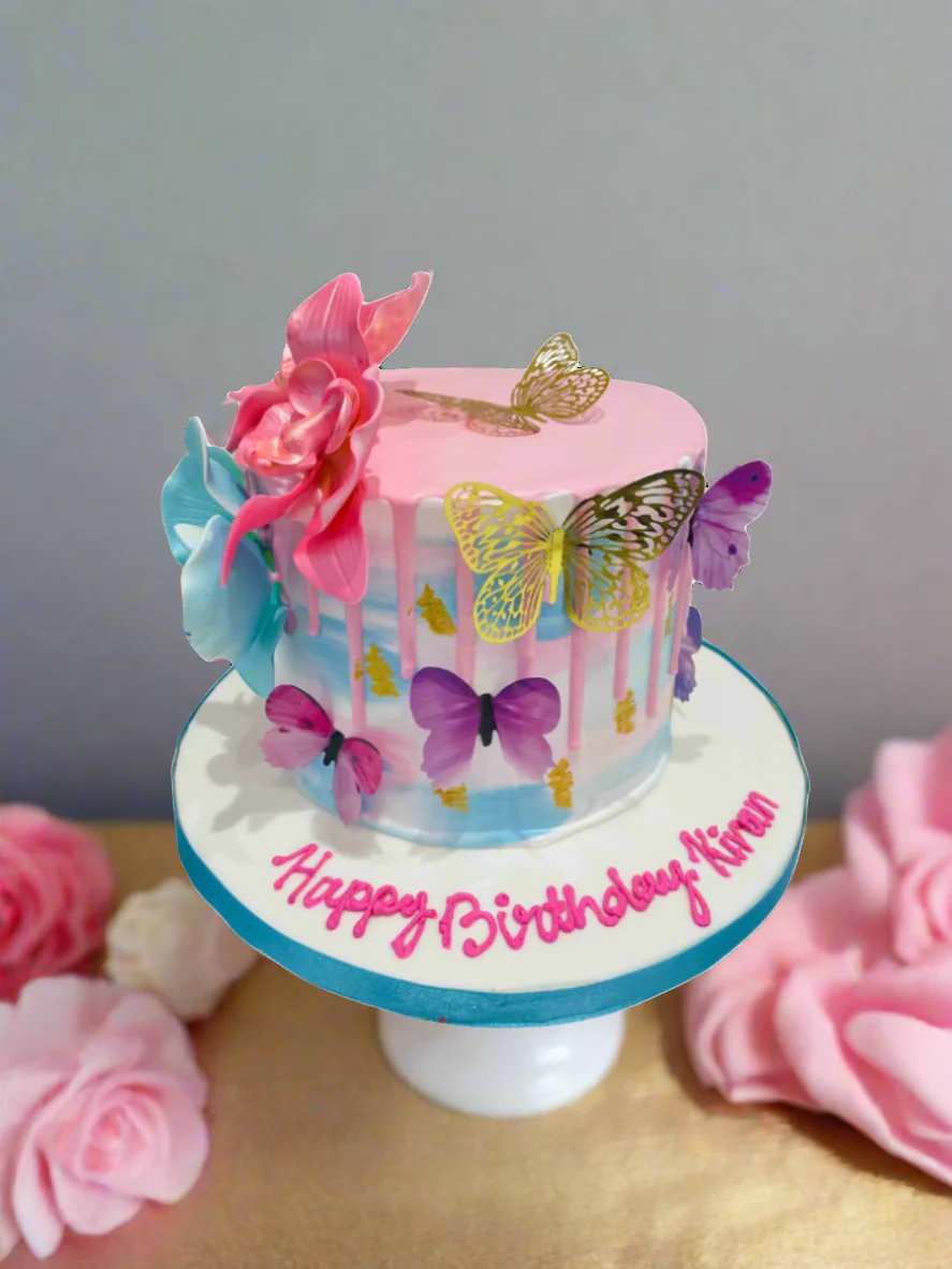 Butterfly Spring Theme Cake - Image 3