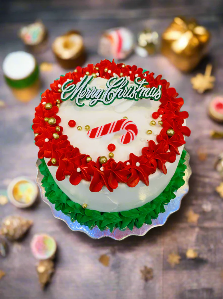 Candy Cane Christmas Cake - Image 3