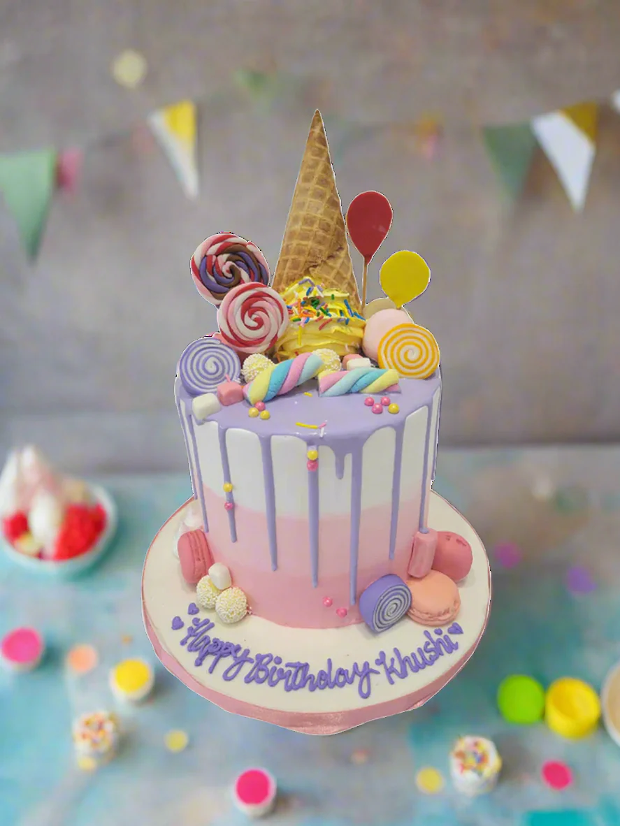 Candy Cone Birthday Cake - Image 2
