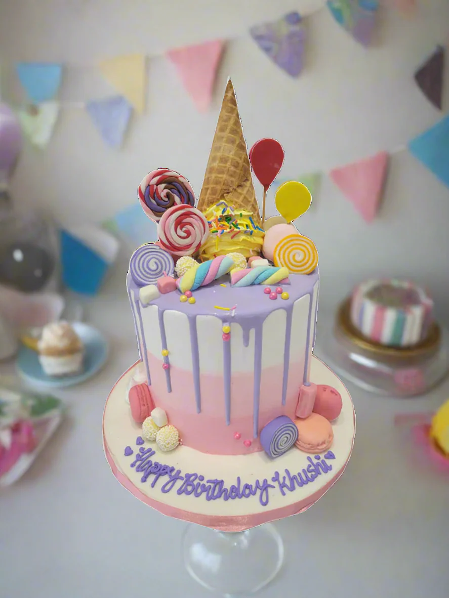 Candy Cone Birthday Cake - Image 3