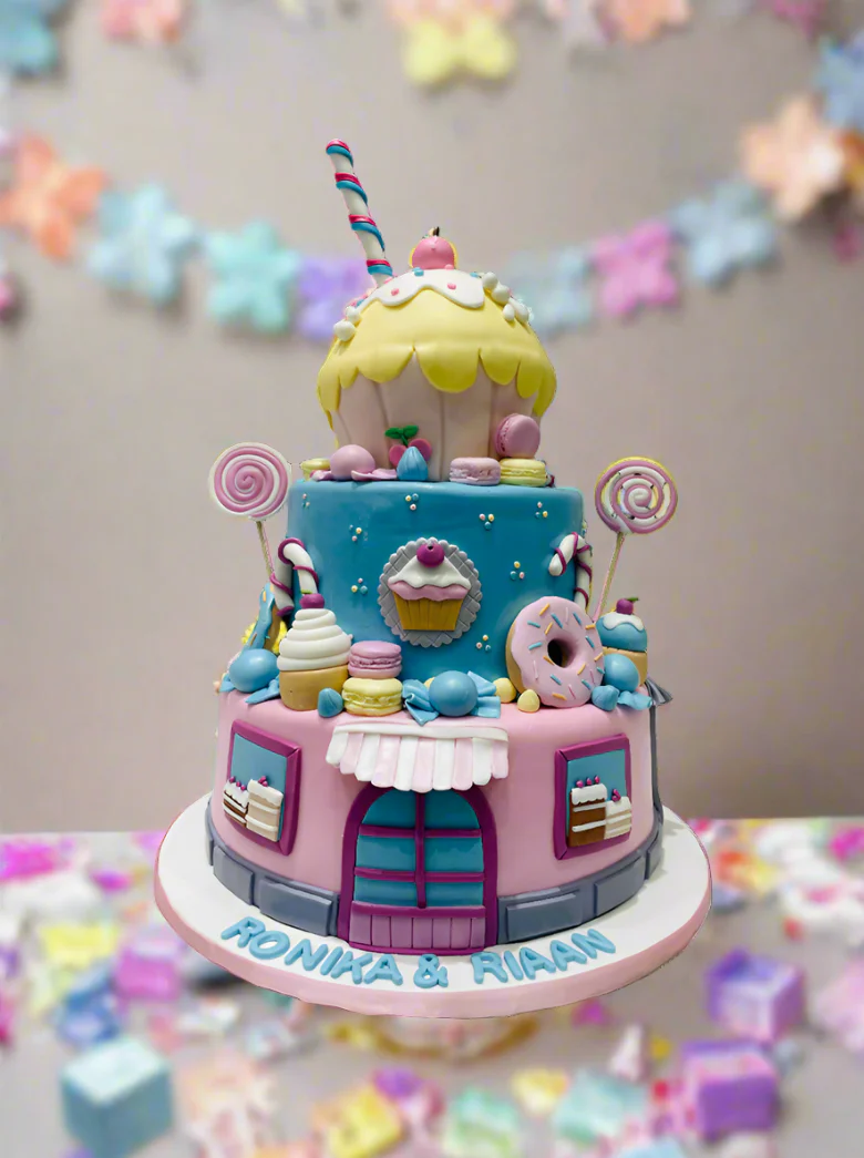 Candyland Fondant Tiered Cake - Image 5