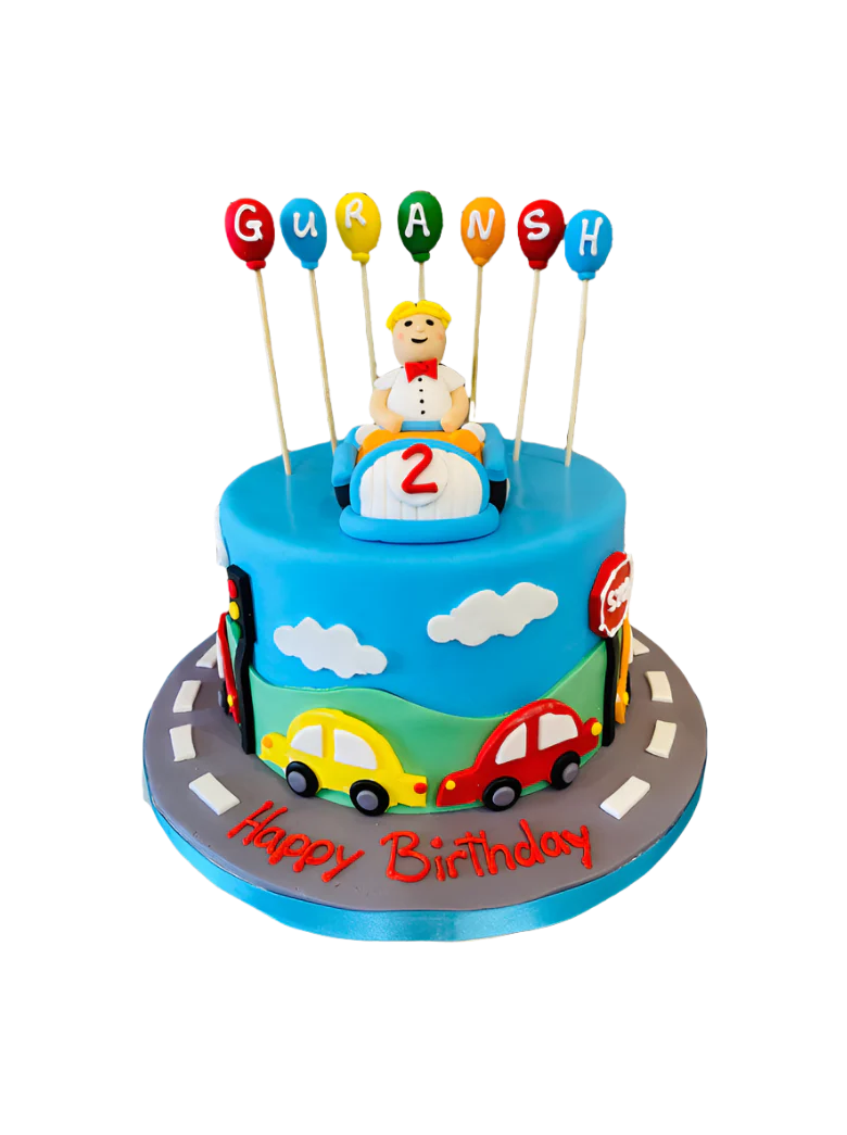 Car Fondant Birthday Cake