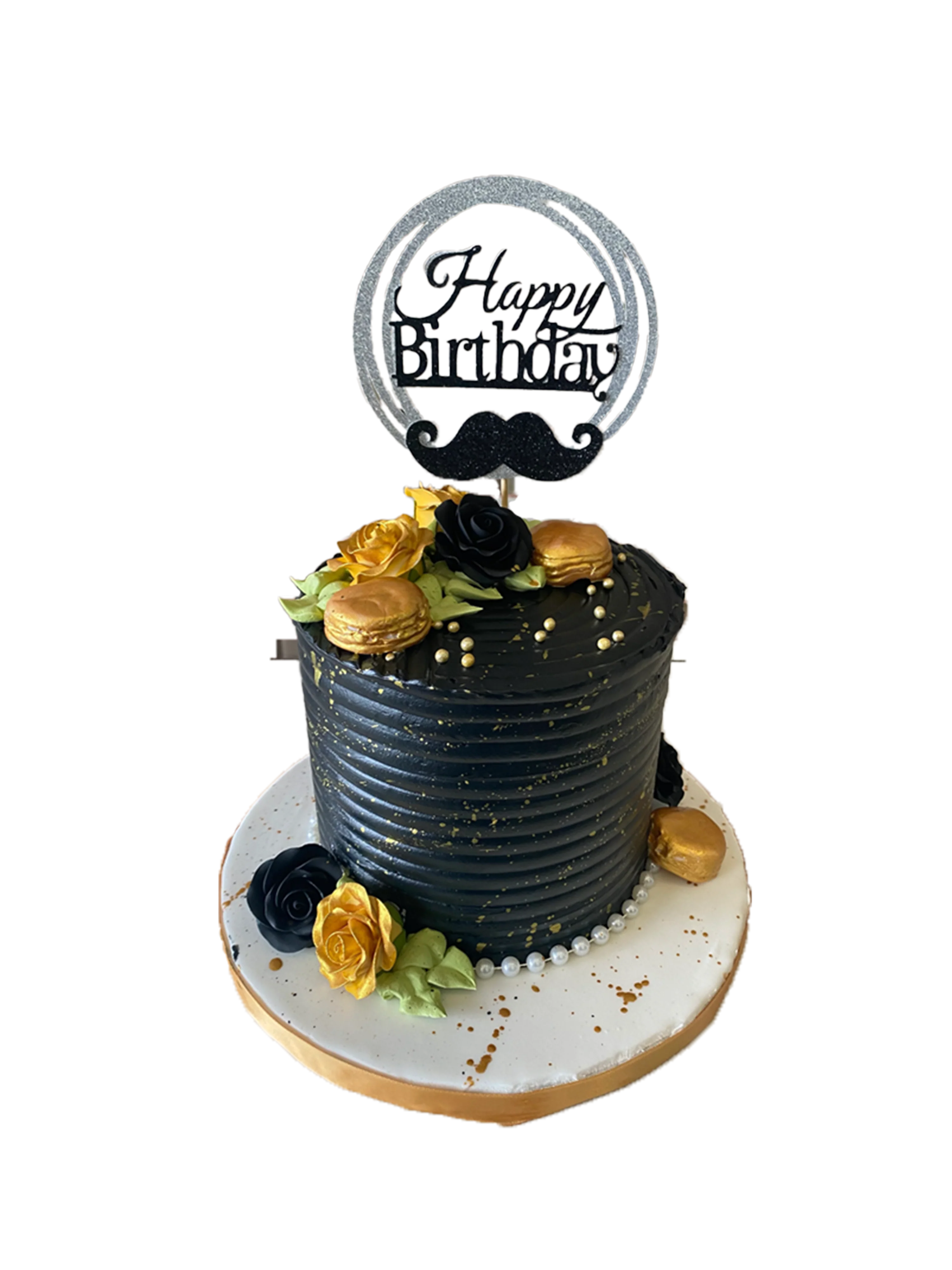 Carl Black & Gold Cream Cake