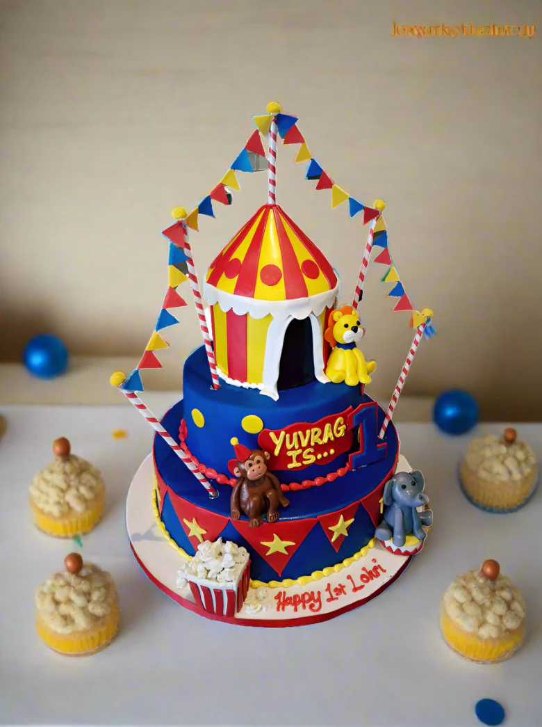 Carnival Themed Fondant Cake - Image 5