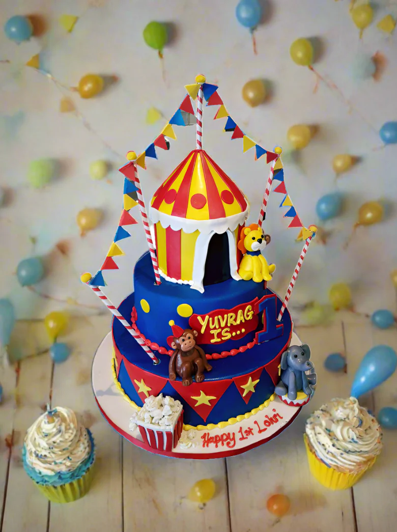 Carnival Themed Fondant Cake - Image 6