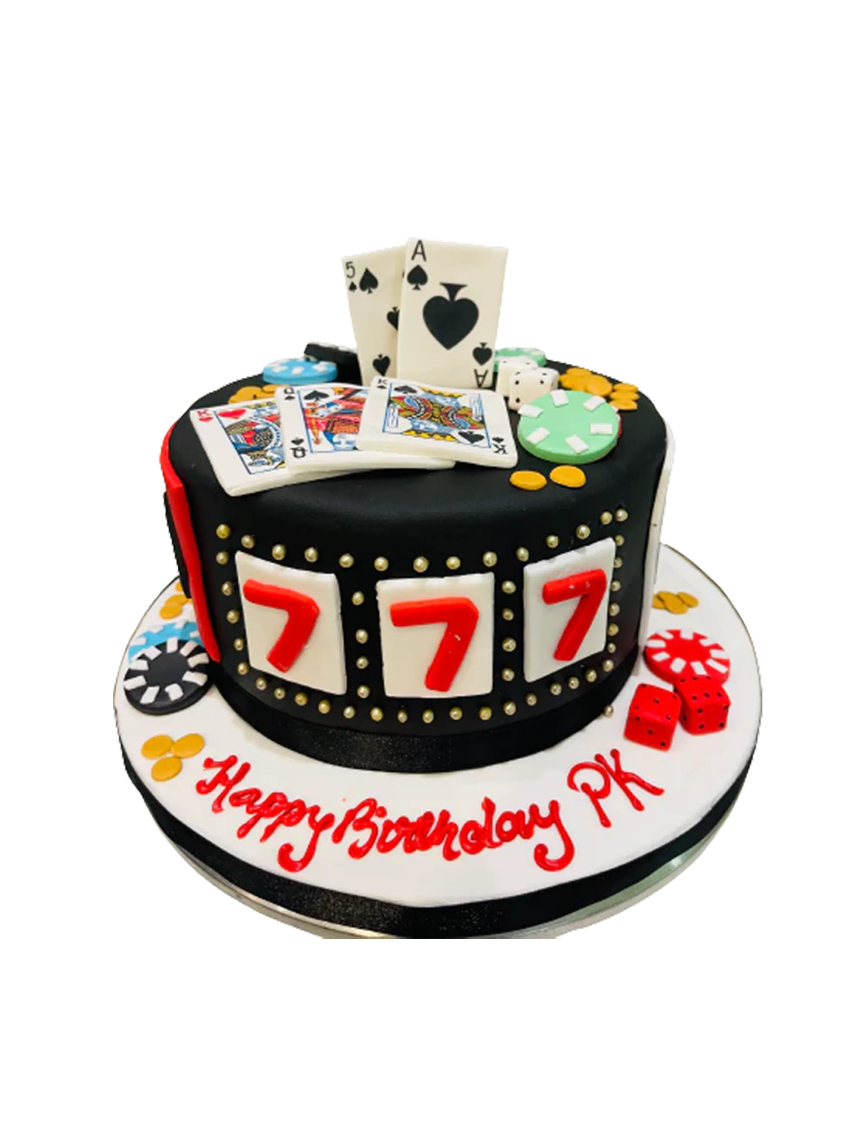 Casino Poker Fondant Cake