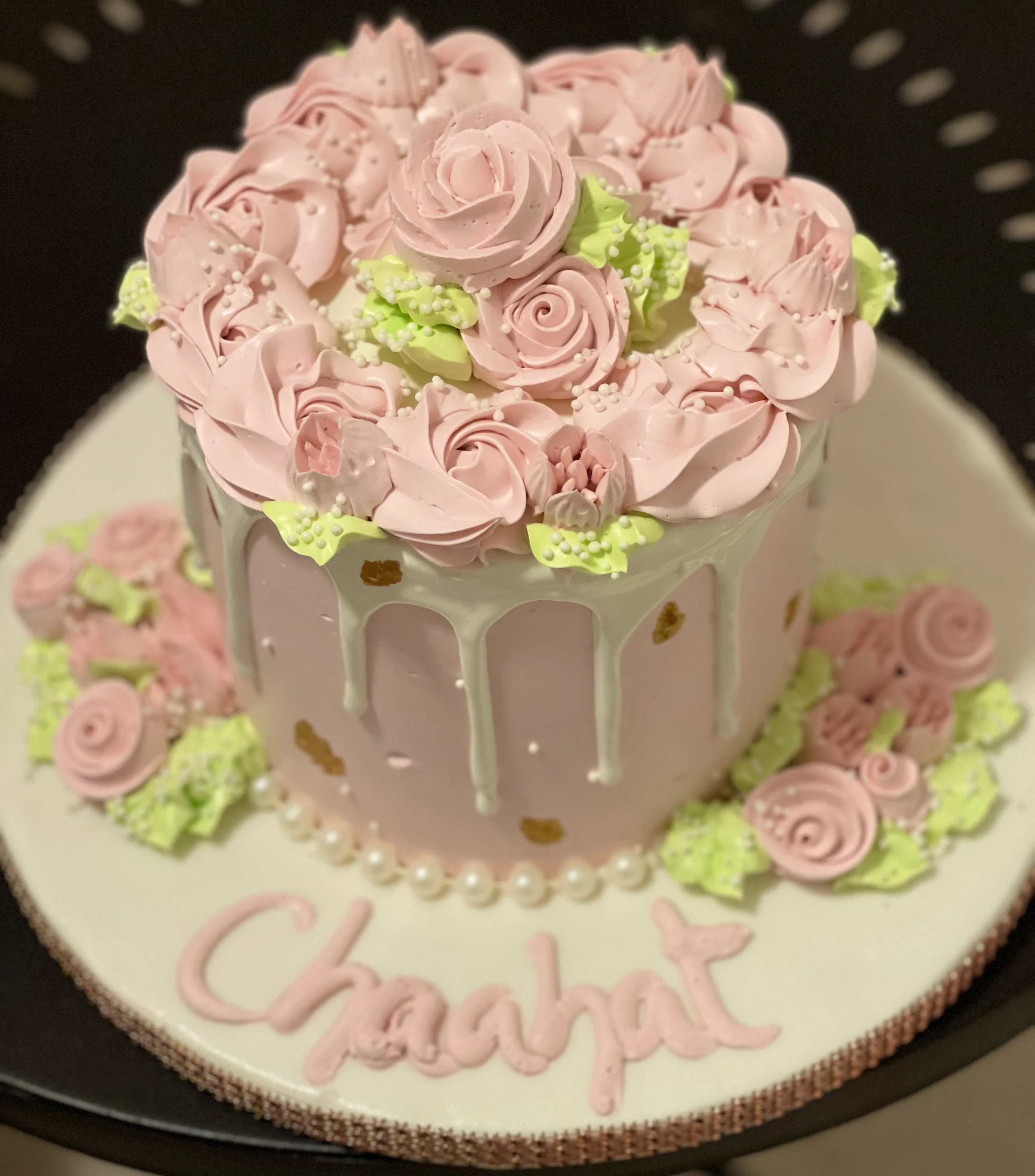 Chaahat Rose Gold Birthday Cake - Image 5