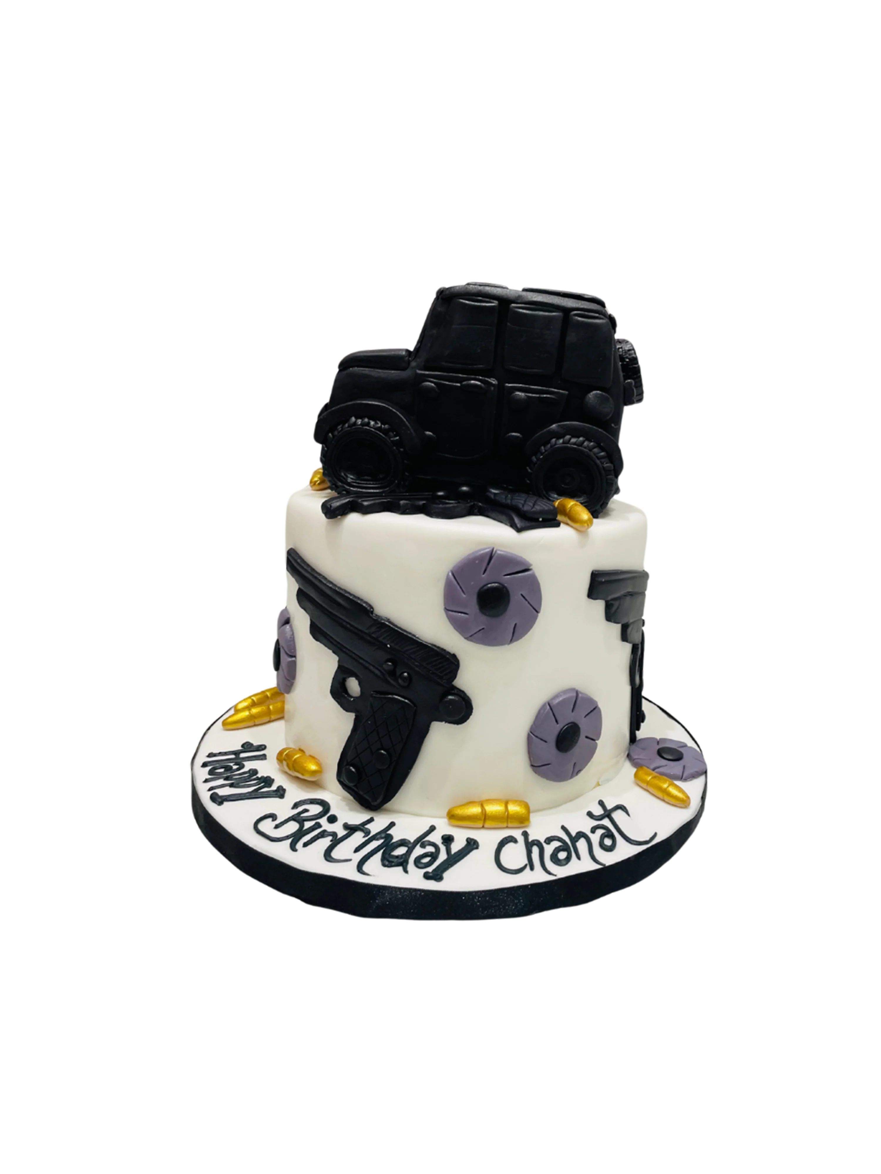 Chahat Jeep Fondant Cake