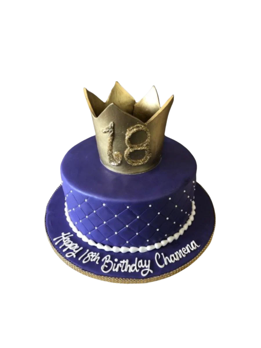 Chamena Crown Fondant Cake