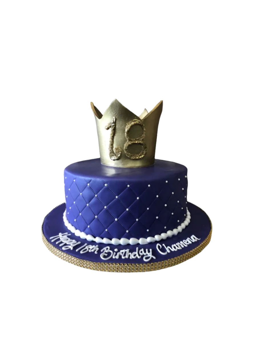 Chamena Crown Fondant Cake - Image 5