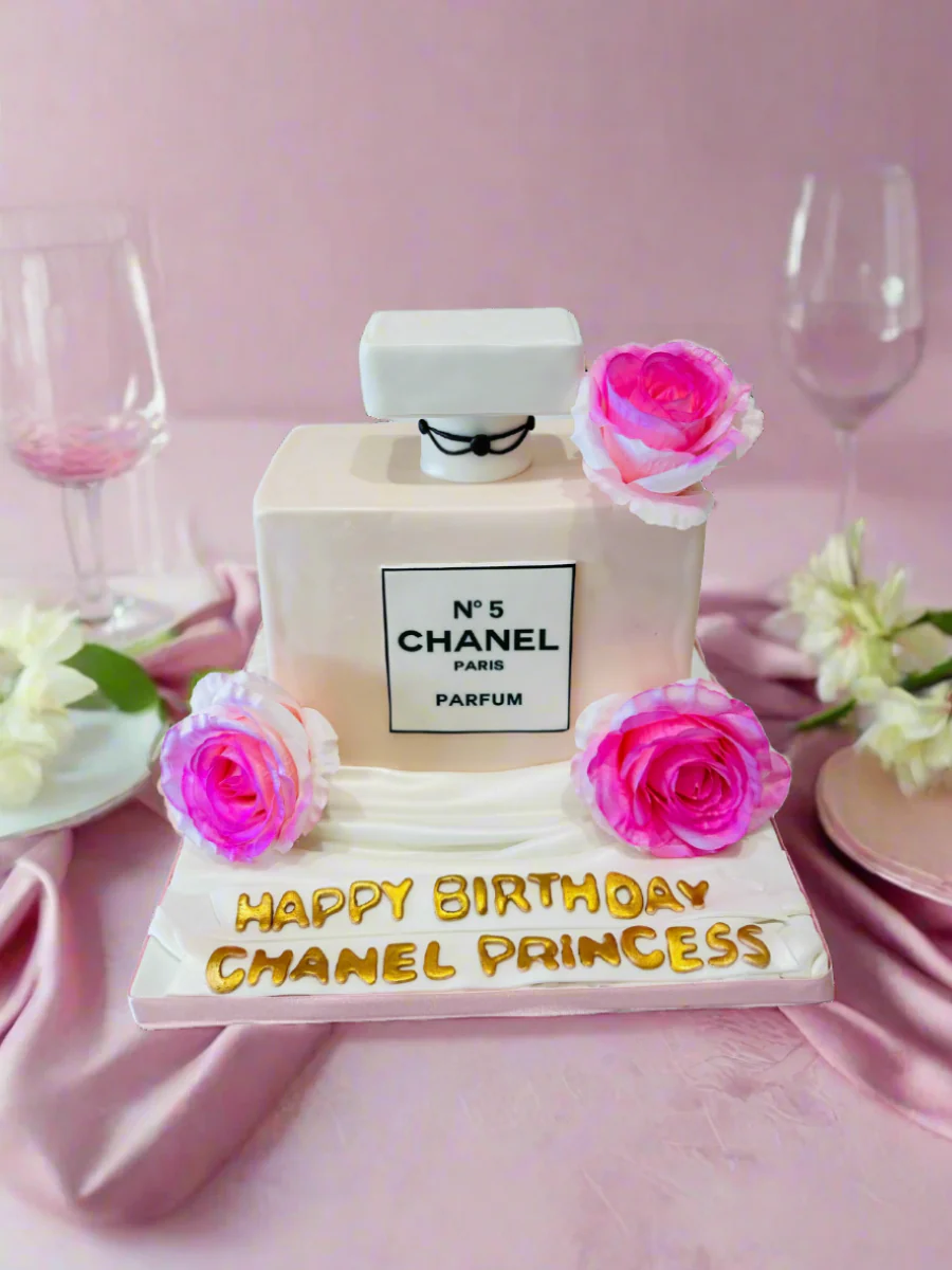 Chanel Perfume Molded Fondant Cake - Image 5