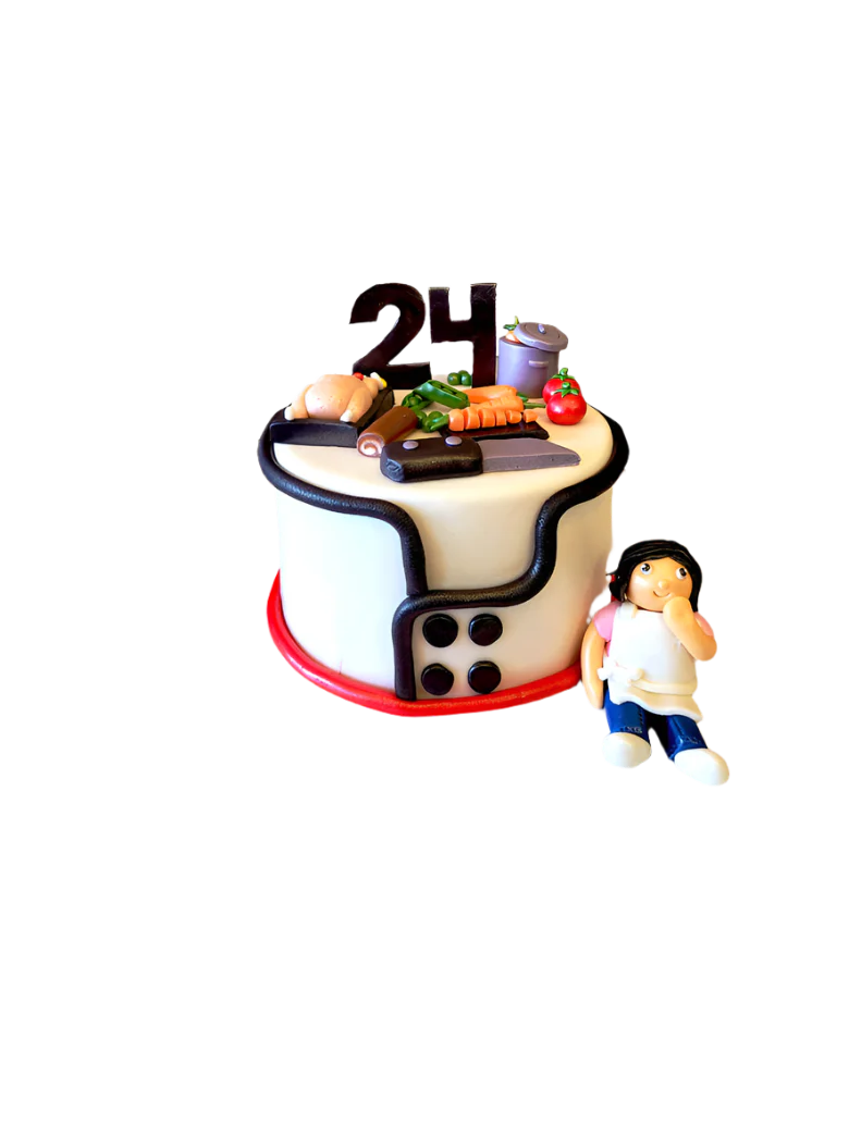 Chef Fondant Birthday Cake