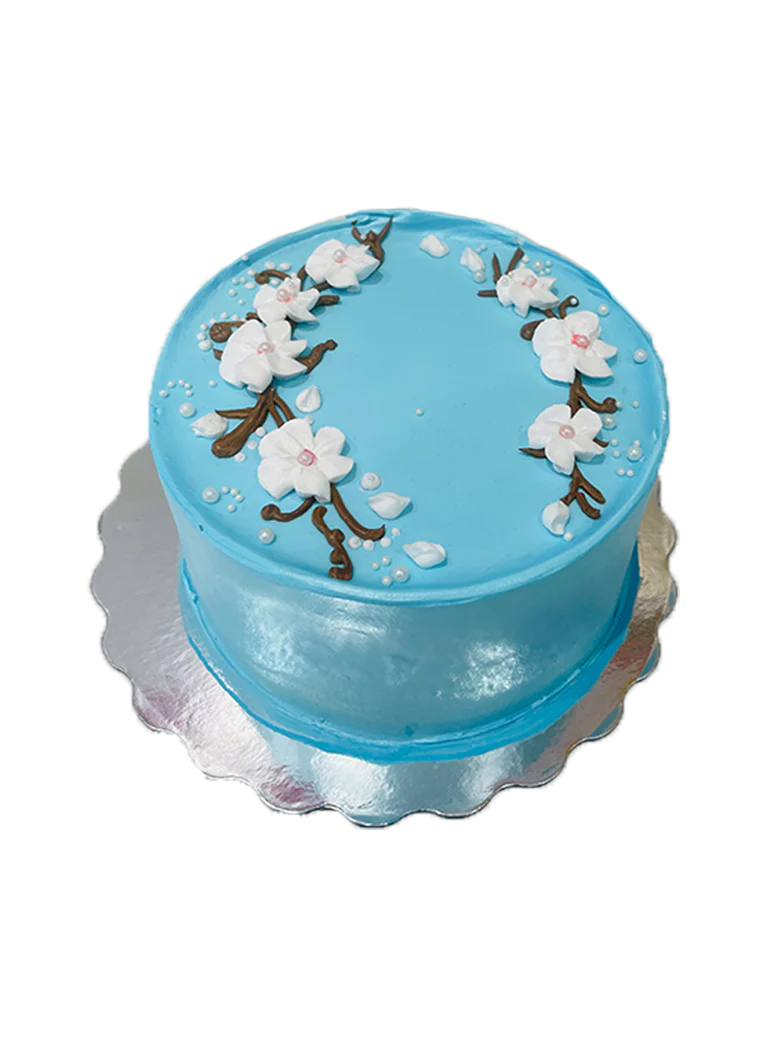 Cherry Blossom Cream Cake