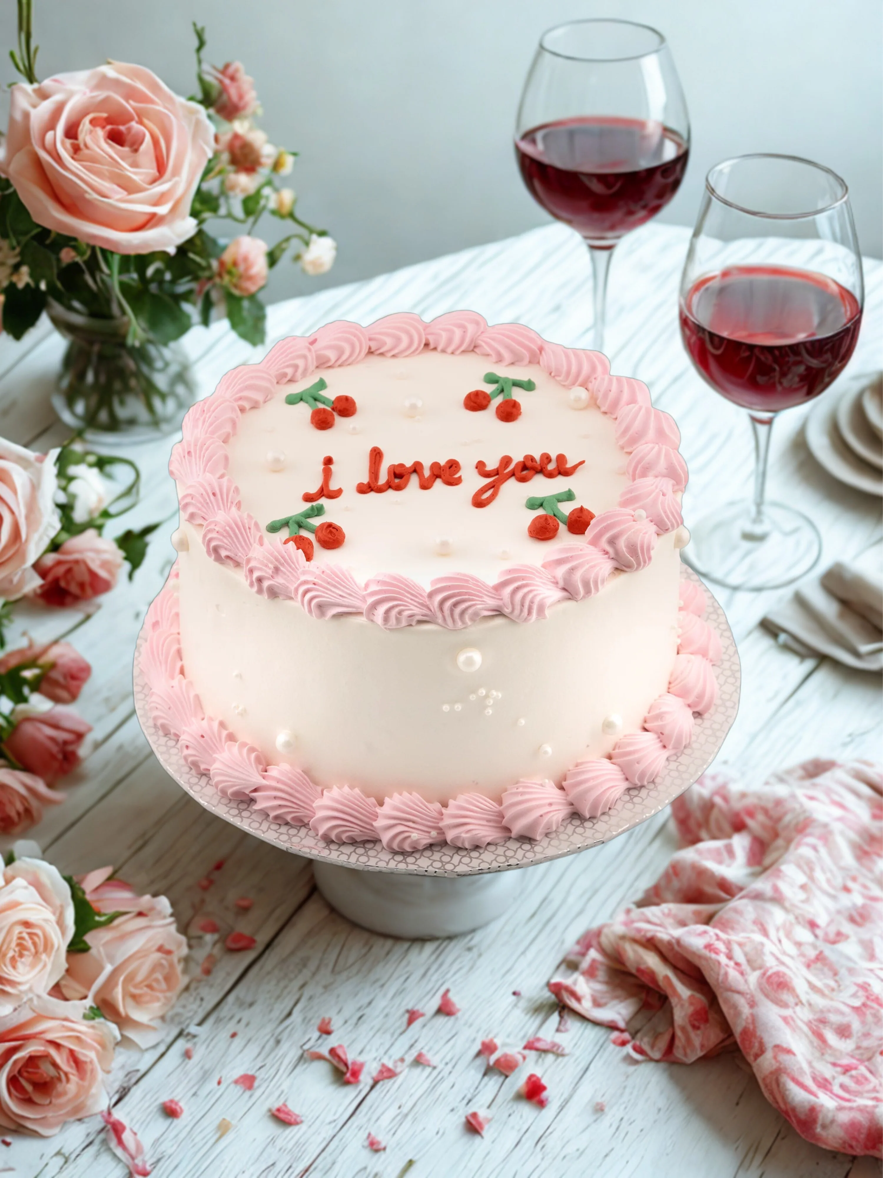 Cherry Kissed Dream Cake - Image 2