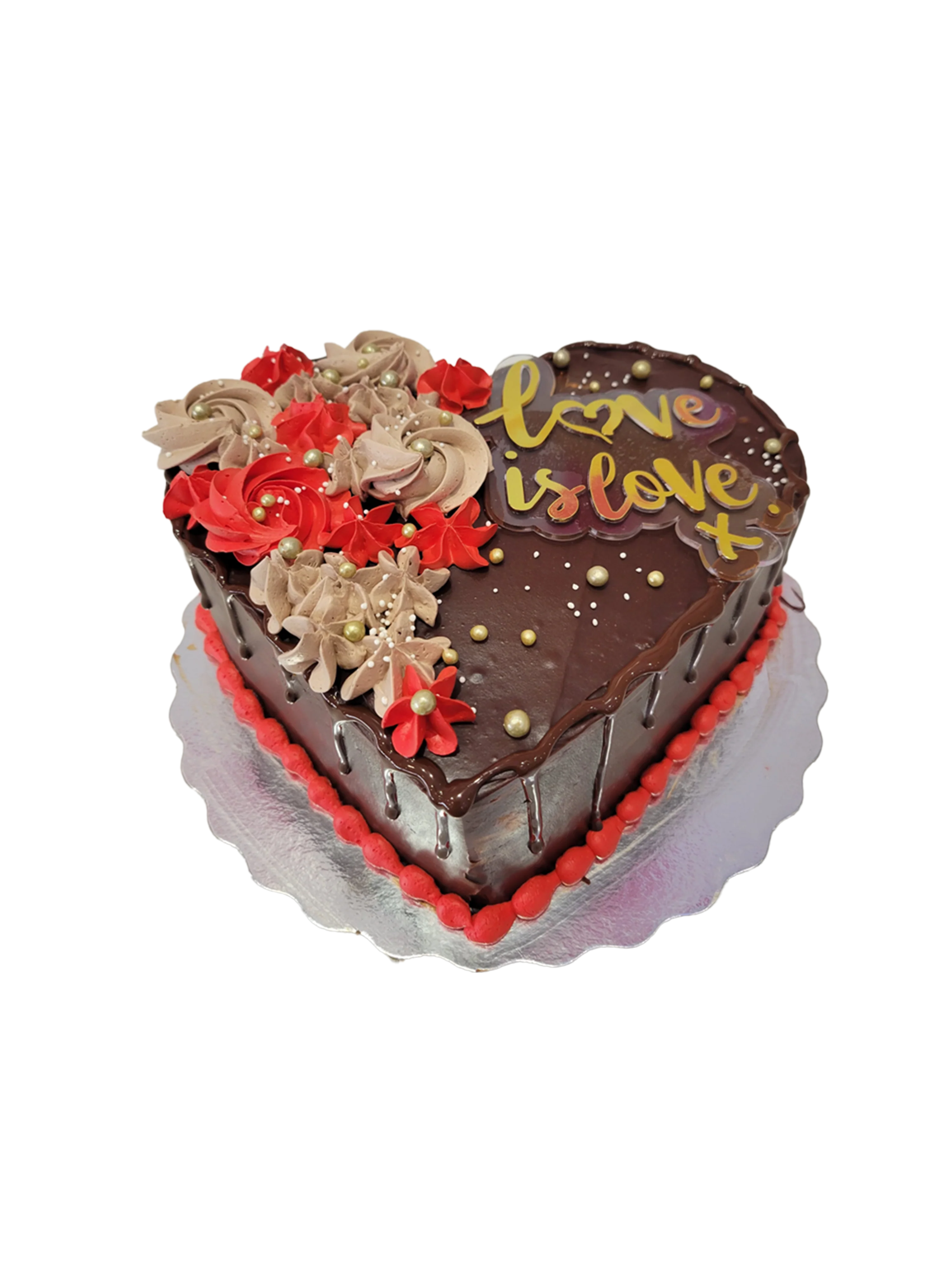 Choc Truffle Valentine Cake